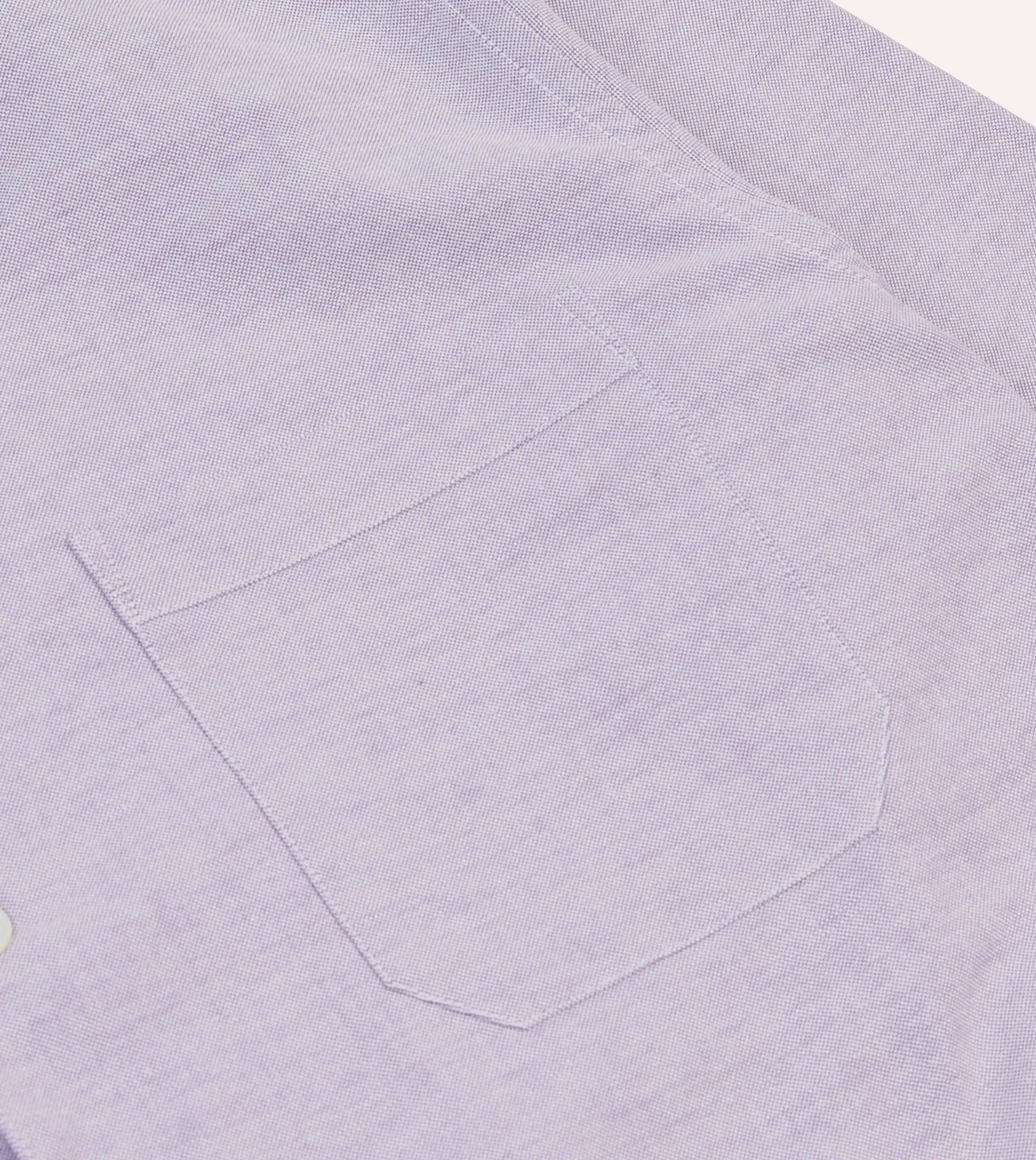 Lilac Oxford Cotton Pyjama Set sold by Drake's London product image thumbnail 5