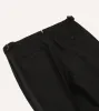 Black Wool Shawl Collar Tuxedo Trousers sold by Drake's London