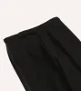 Black Wool Shawl Collar Tuxedo Trousers sold by Drake's London