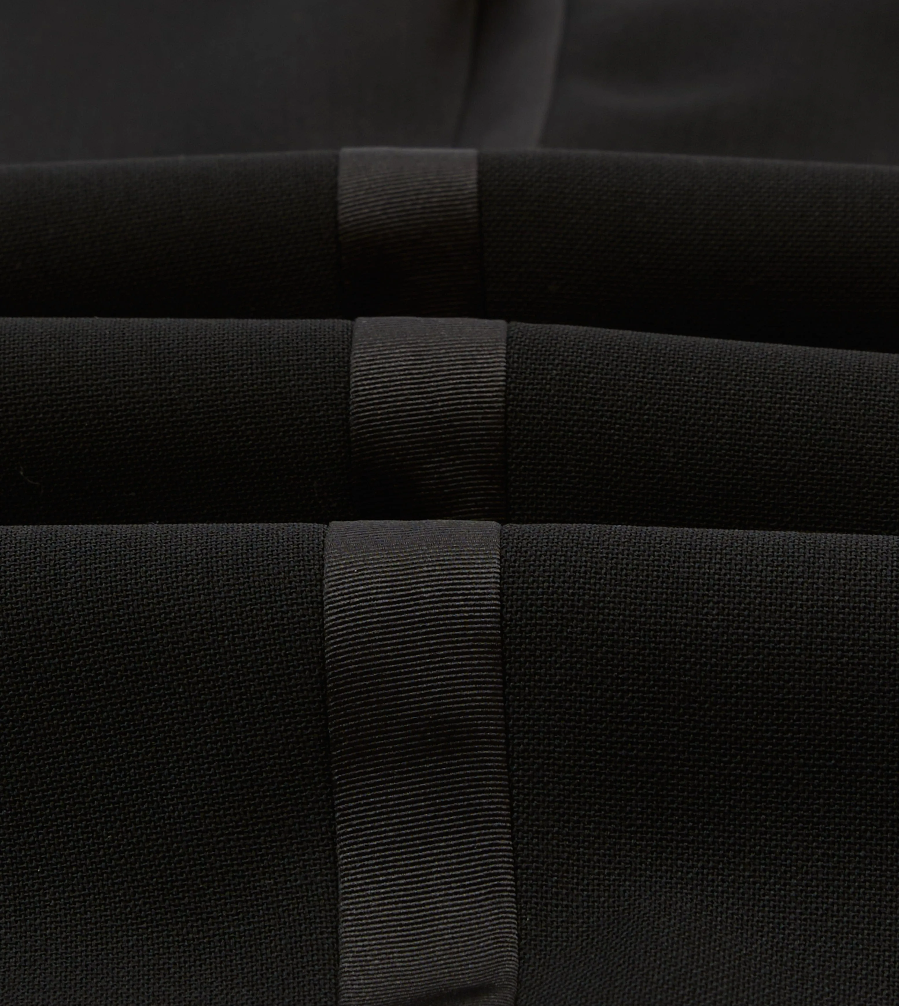 Black Wool Shawl Collar Tuxedo Trousers sold by Drake's London product image thumbnail 2