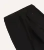 Black Barathea Wool Single Pleat Dinner Trousers sold by Drake's London