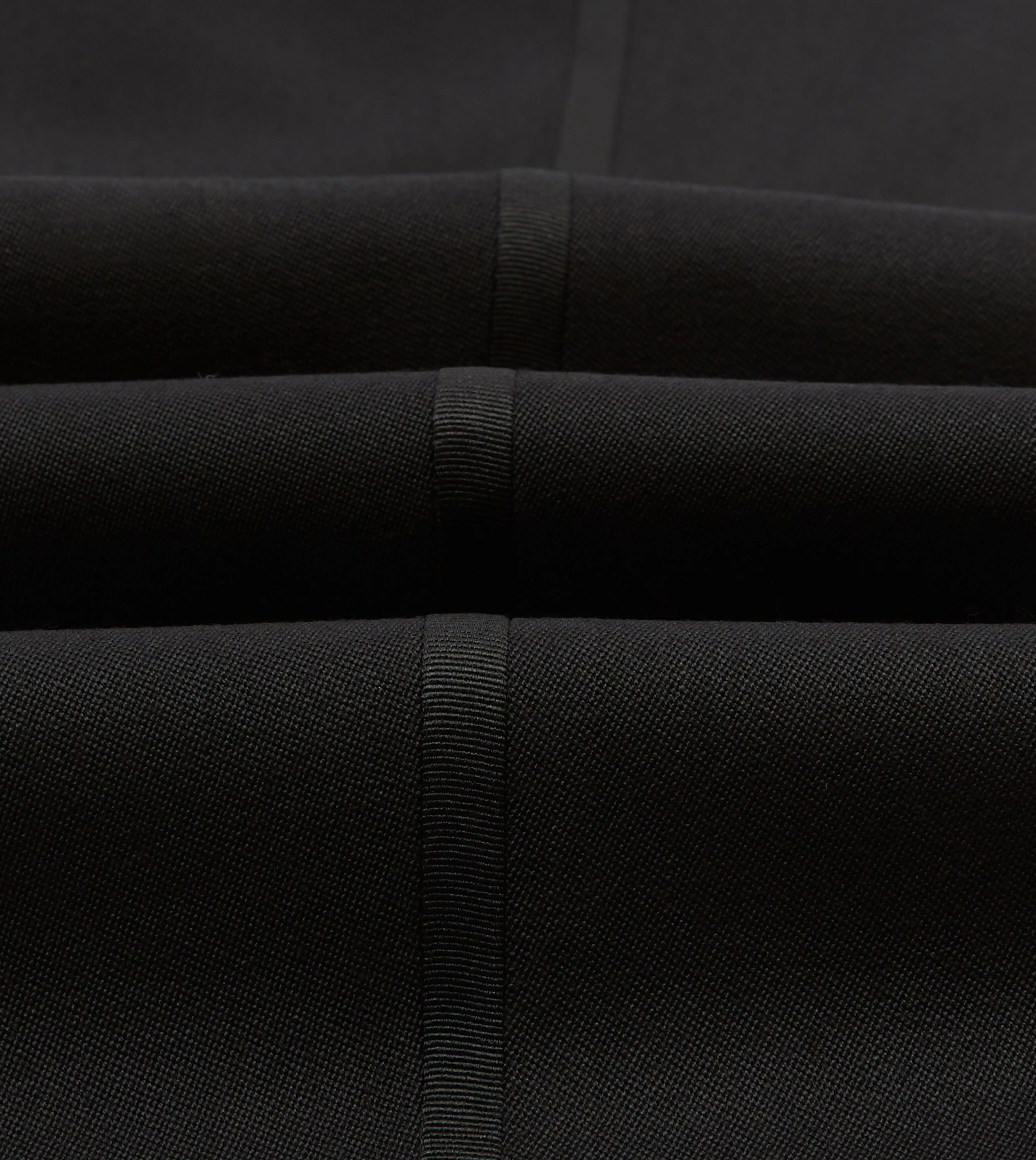 Black Barathea Wool Single Pleat Dinner Trousers sold by Drake's London product image thumbnail 2