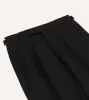 Black Barathea Wool Single Pleat Dinner Trousers sold by Drake's London