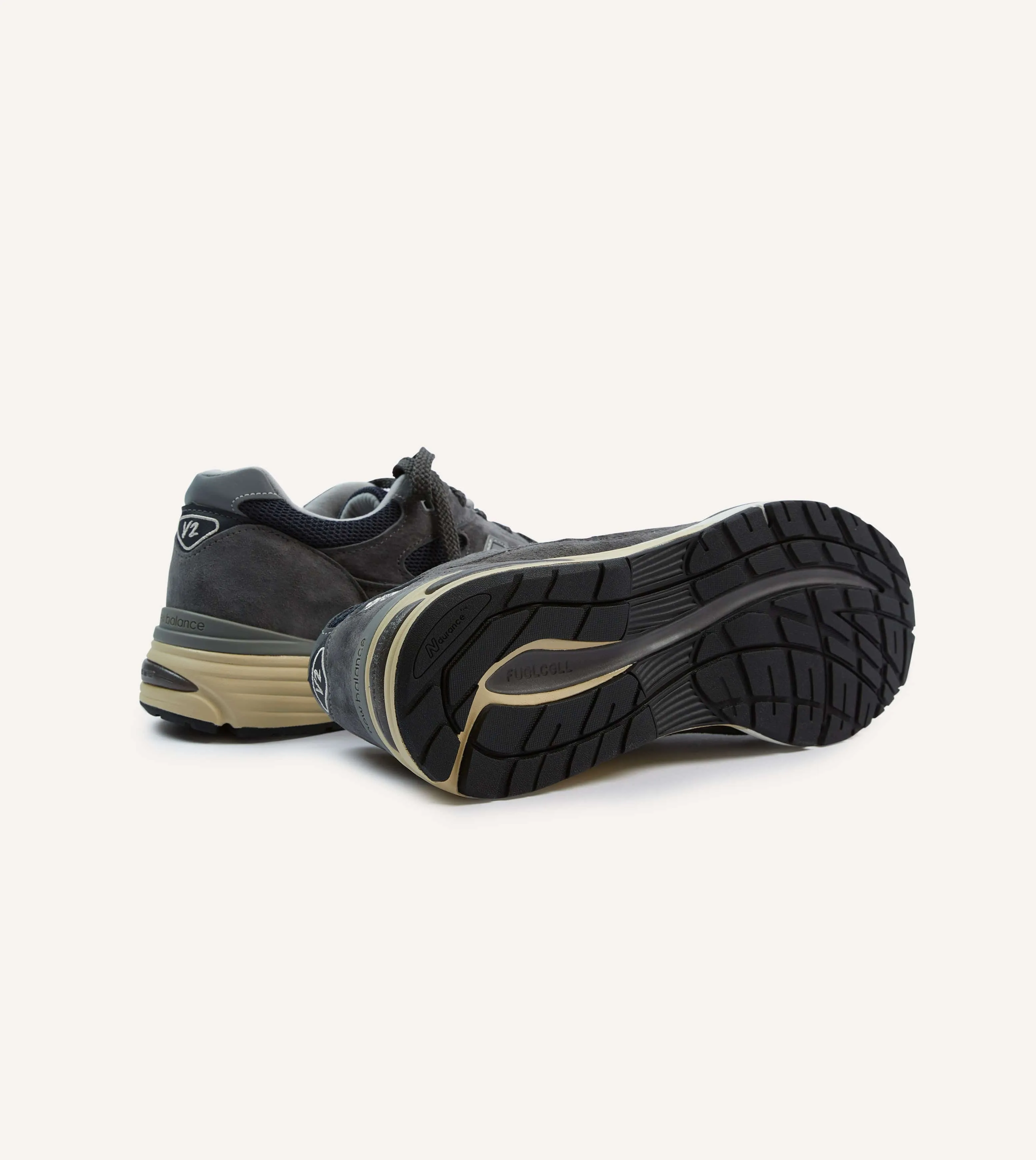 New Balance Dark Gull Grey Made in UK 991v2 Trainers sold by Drake's London product image thumbnail 2