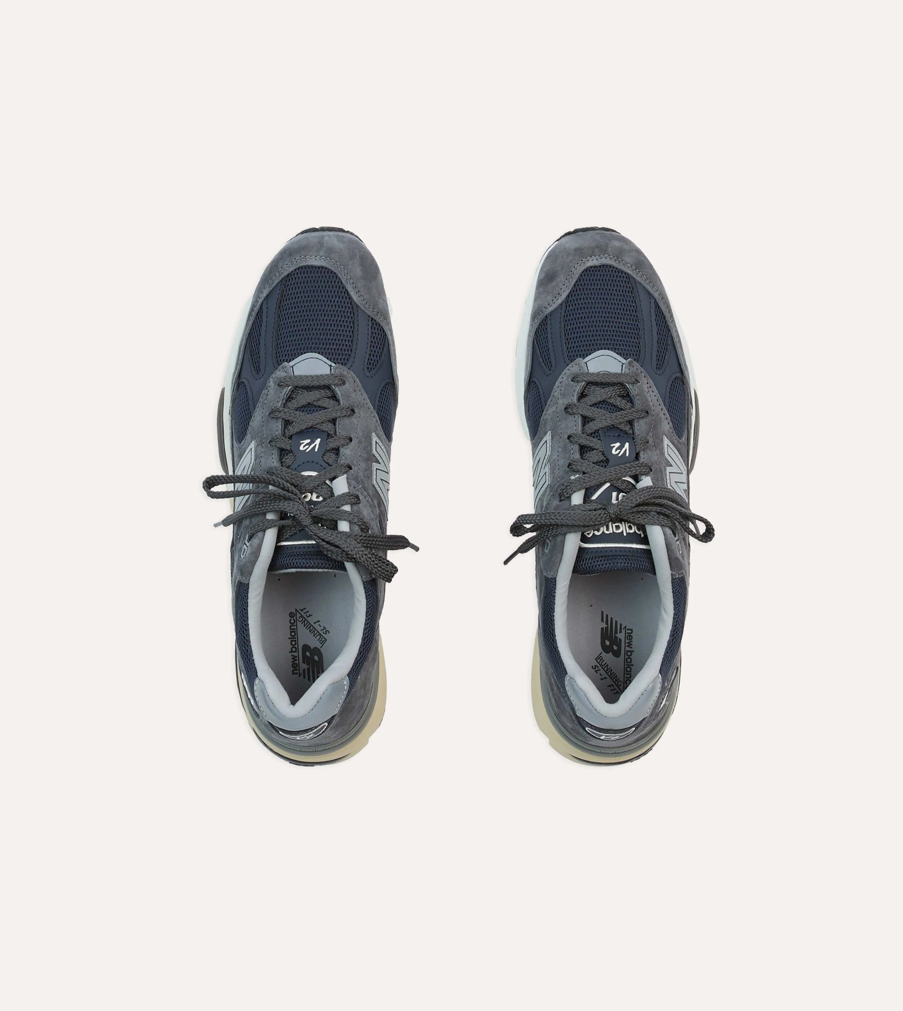 New Balance Dark Gull Grey Made in UK 991v2 Trainers sold by Drake's London product image thumbnail 4