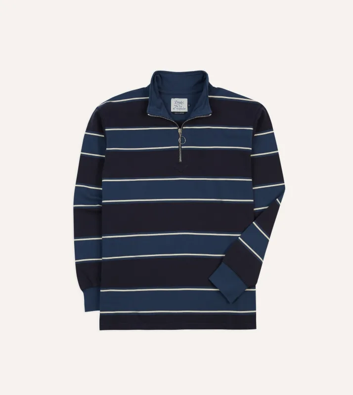 The Rugby Half Zip in Dark Chocolate | Parallel