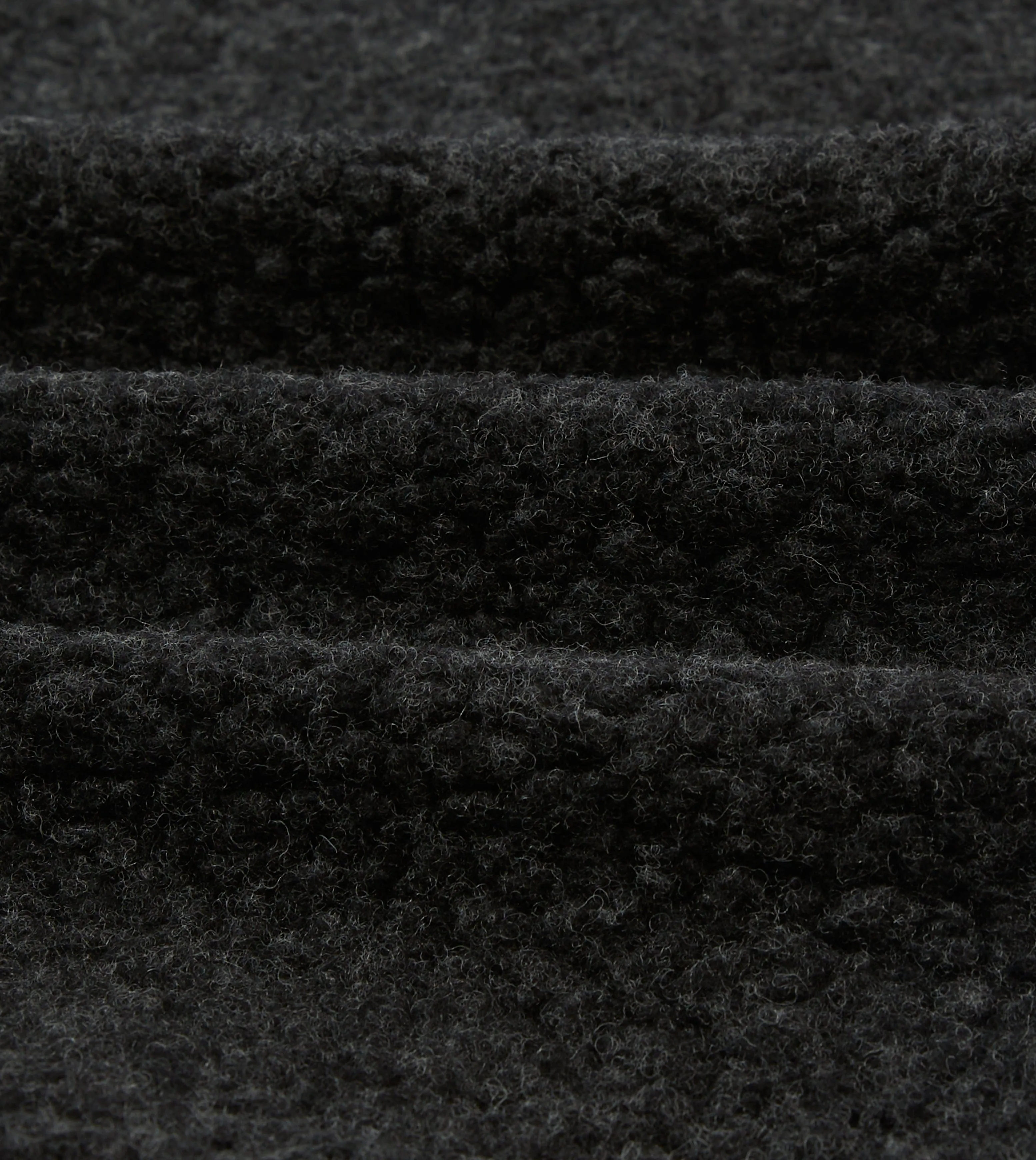 Drake's by A. Levine Grey Boucle Wool Half-Zip Fleece Jacket sold by Drake's London product image thumbnail 2