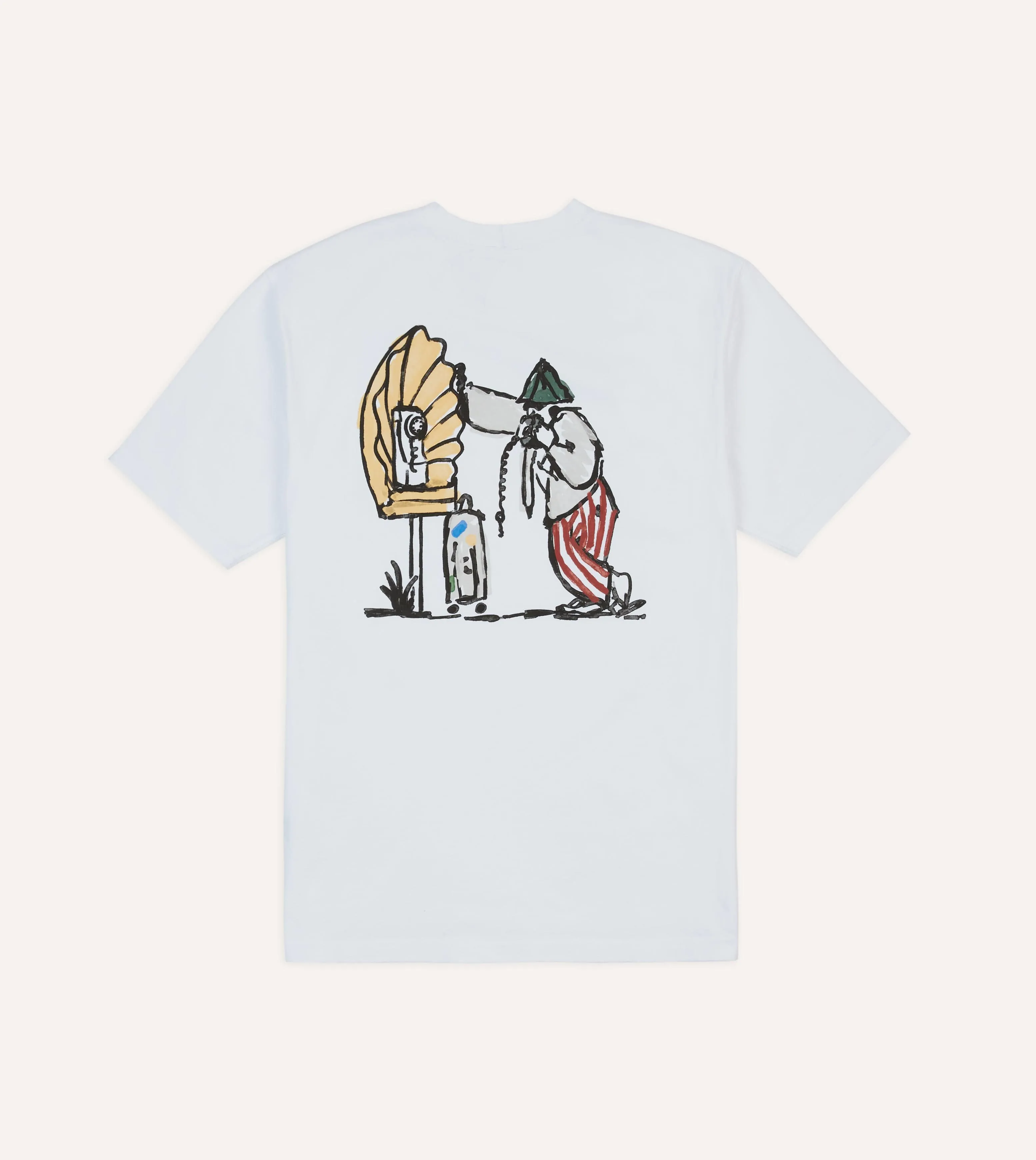 Drake's by A. Levine Graphic Print Short-Sleeve Hiking T-Shirt sold by Drake's London product image thumbnail 2