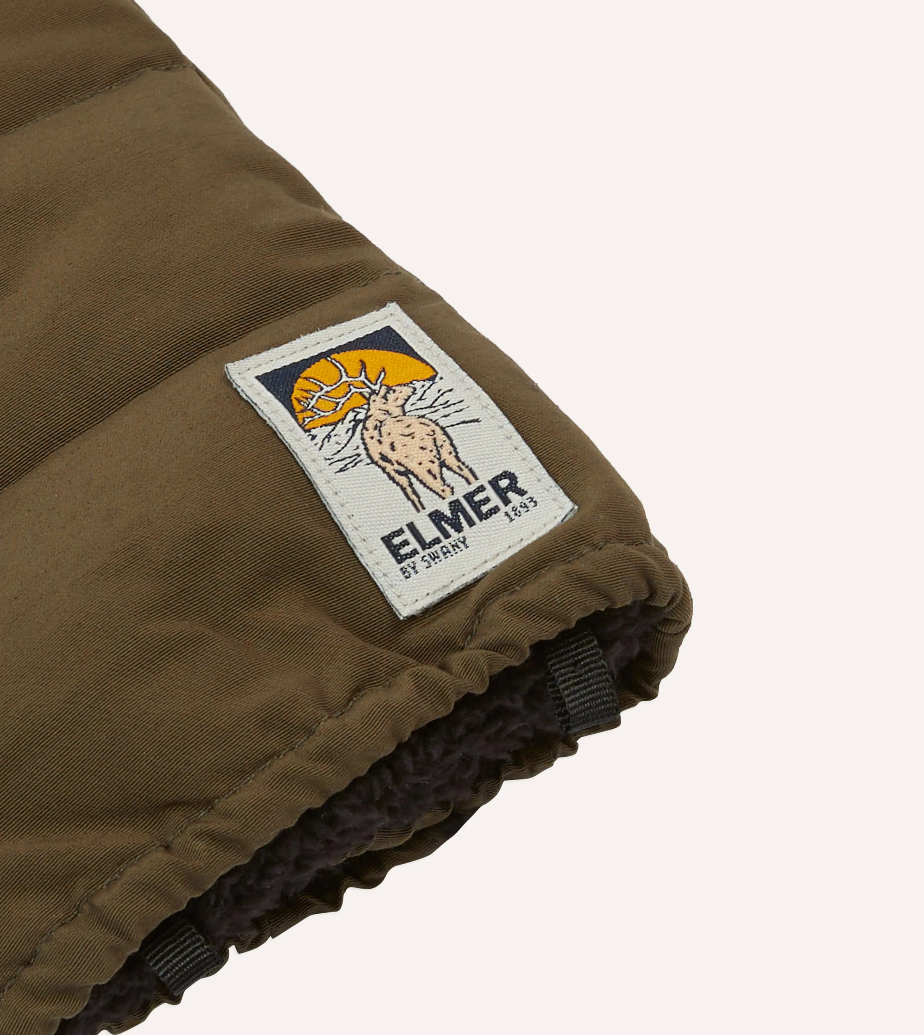Elmer Khaki Cover Down Mittens sold by Drake's London product image thumbnail 2