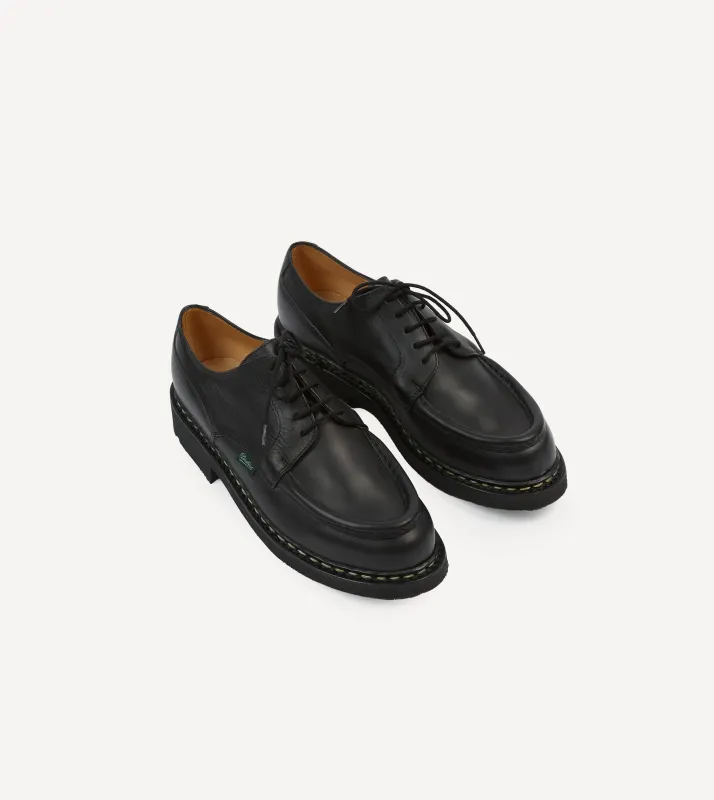 Paraboot Villandry Black Calf Leather Derby Shoe sold by Drake's London