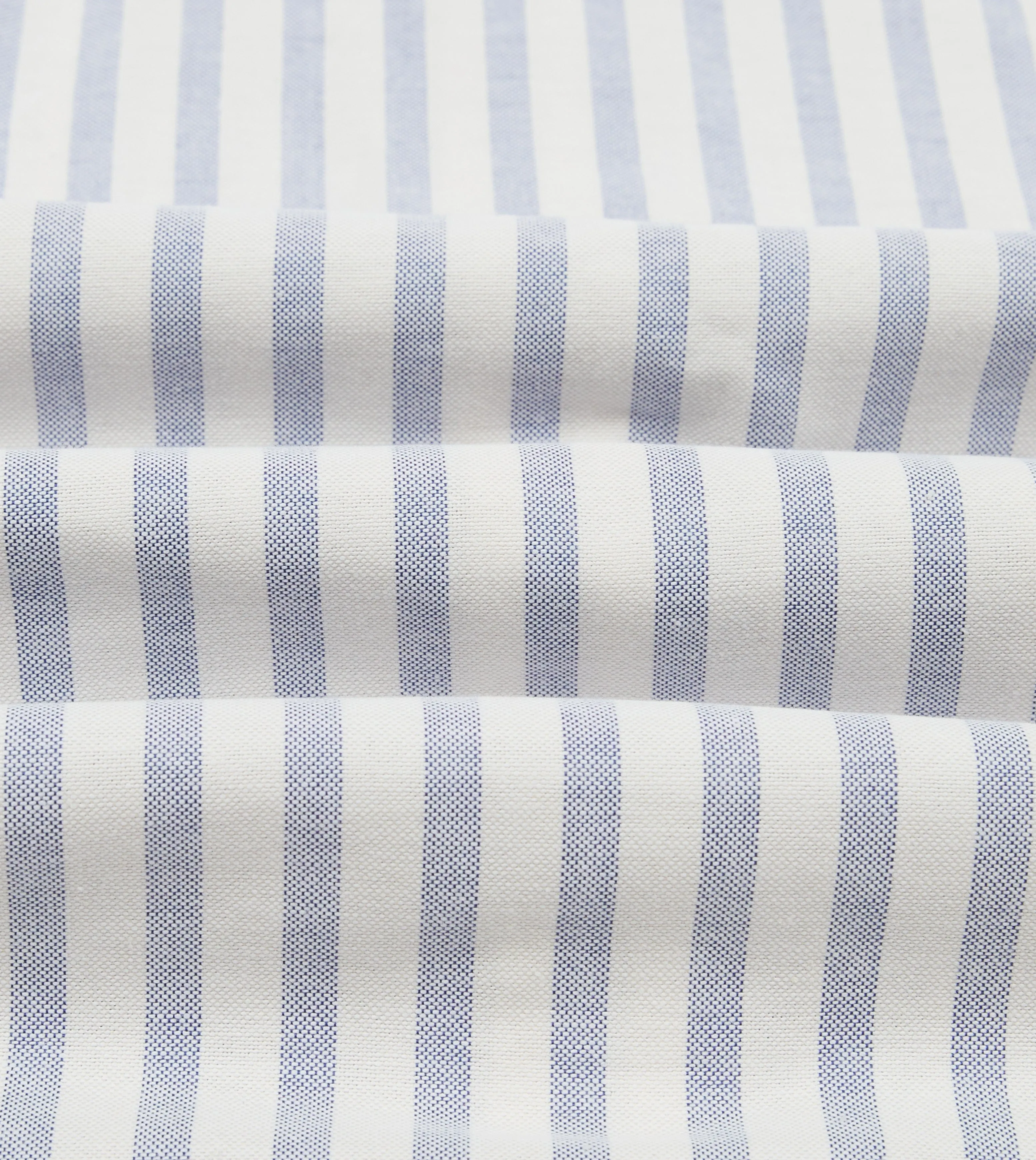 Blue and White Cotton Oxford Cloth Long Point Collar Shirt sold by Drake's London product image thumbnail 2