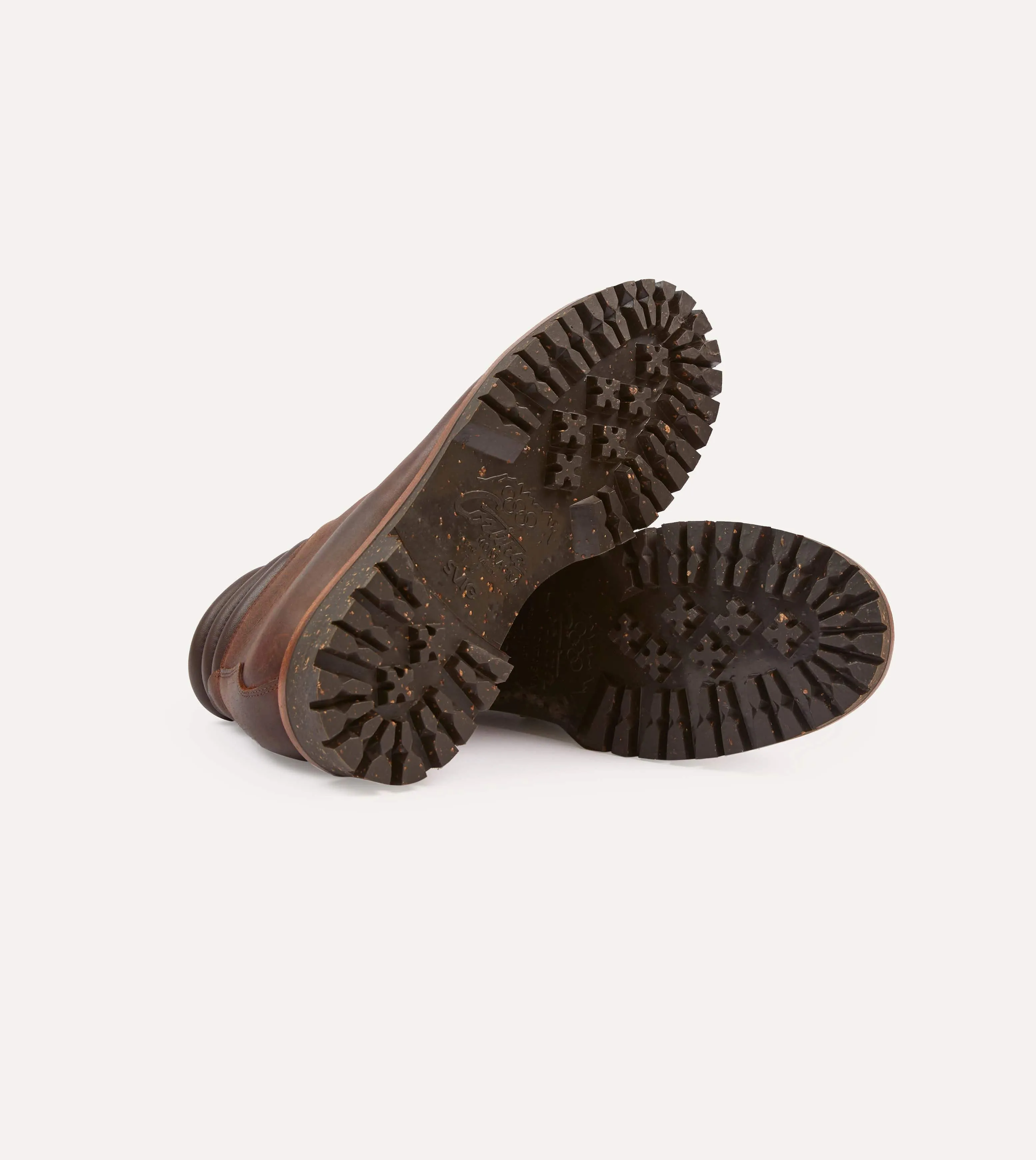 Yuketen Brown Leather Vettore Hiking Boots sold by Drake's London product image thumbnail 2