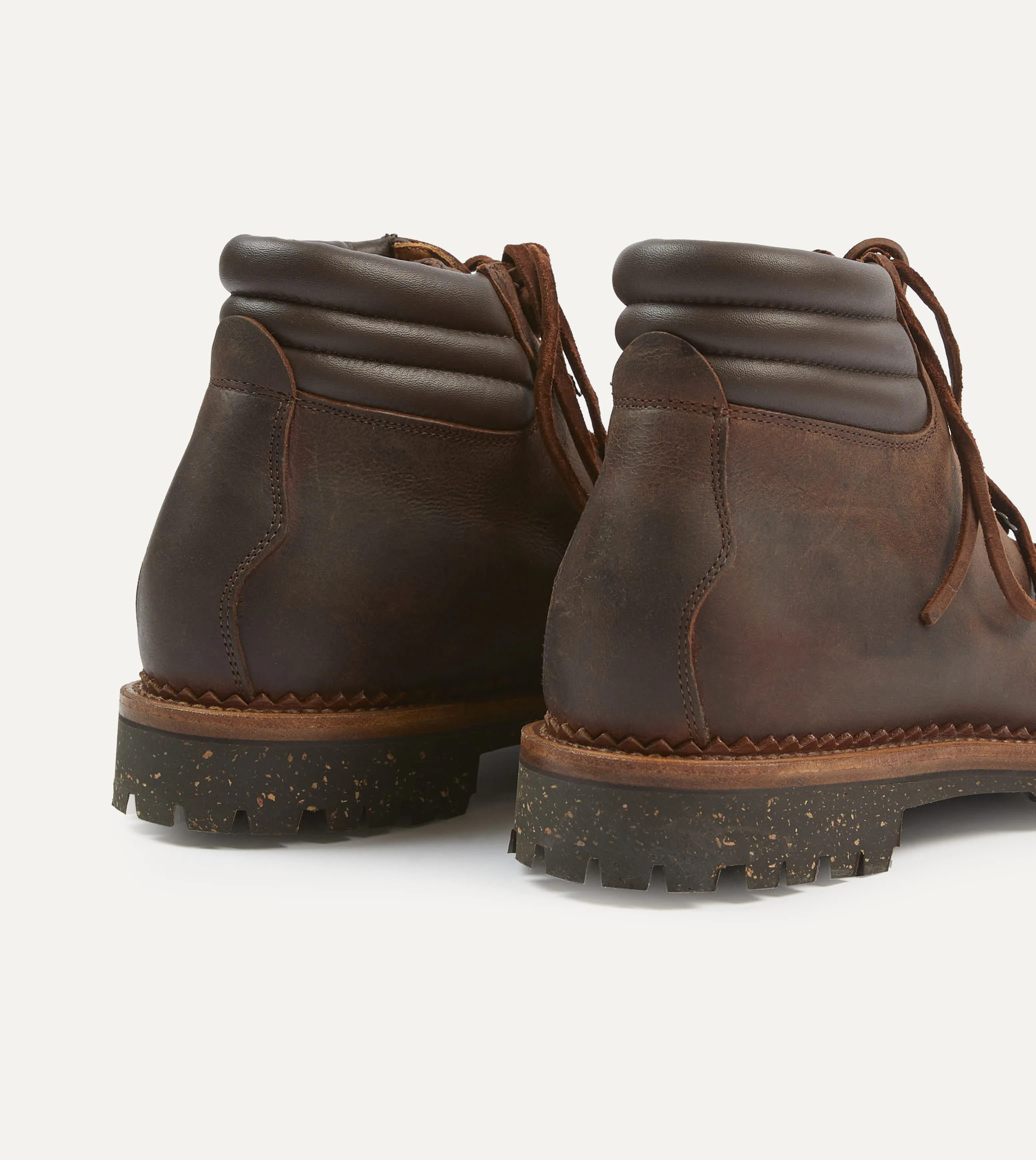 Yuketen Brown Leather Vettore Hiking Boots sold by Drake's London product image thumbnail 5