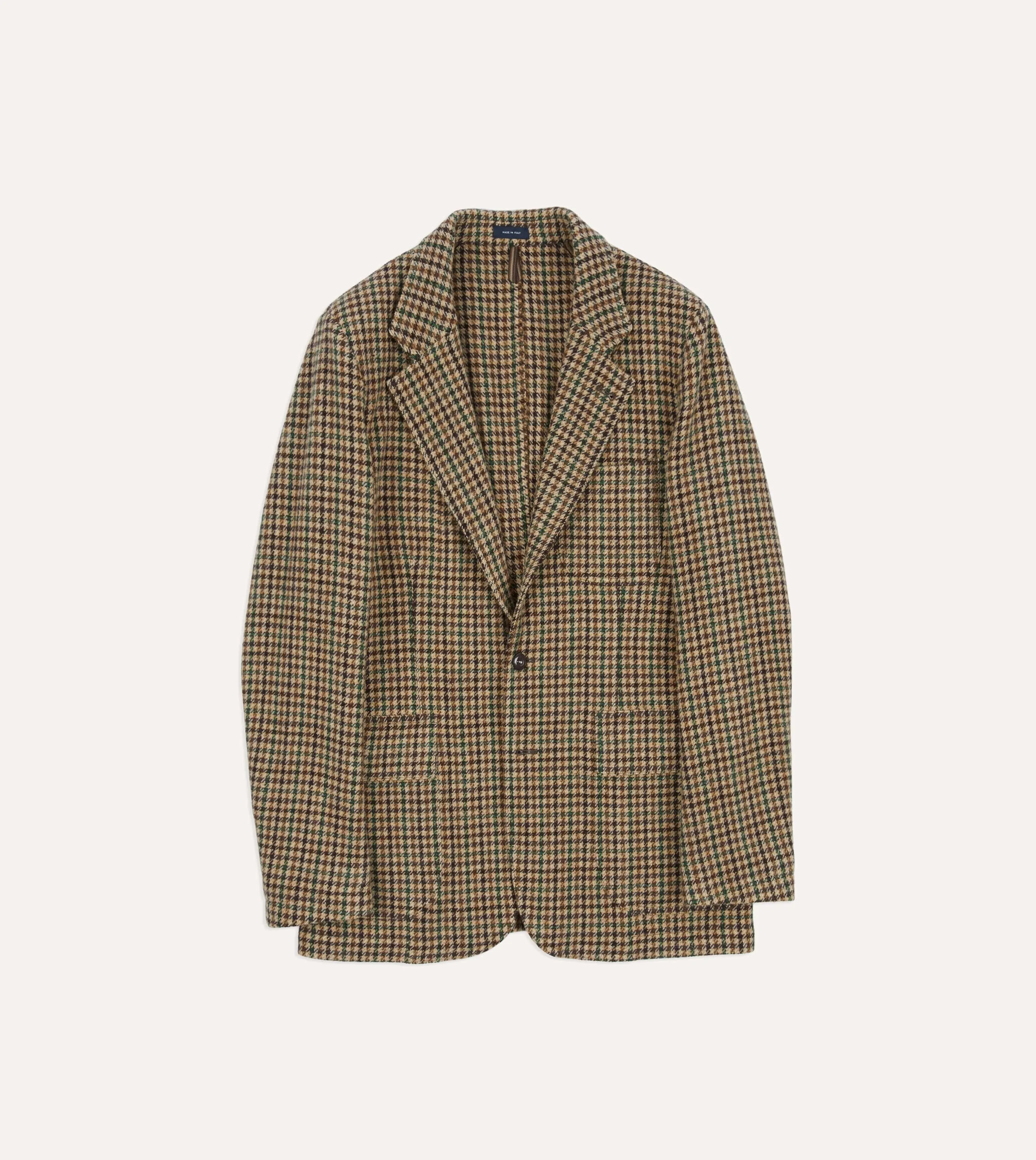 Brown Gun Club Check Tweed Games Blazer Mk. VII sold by Drake's London