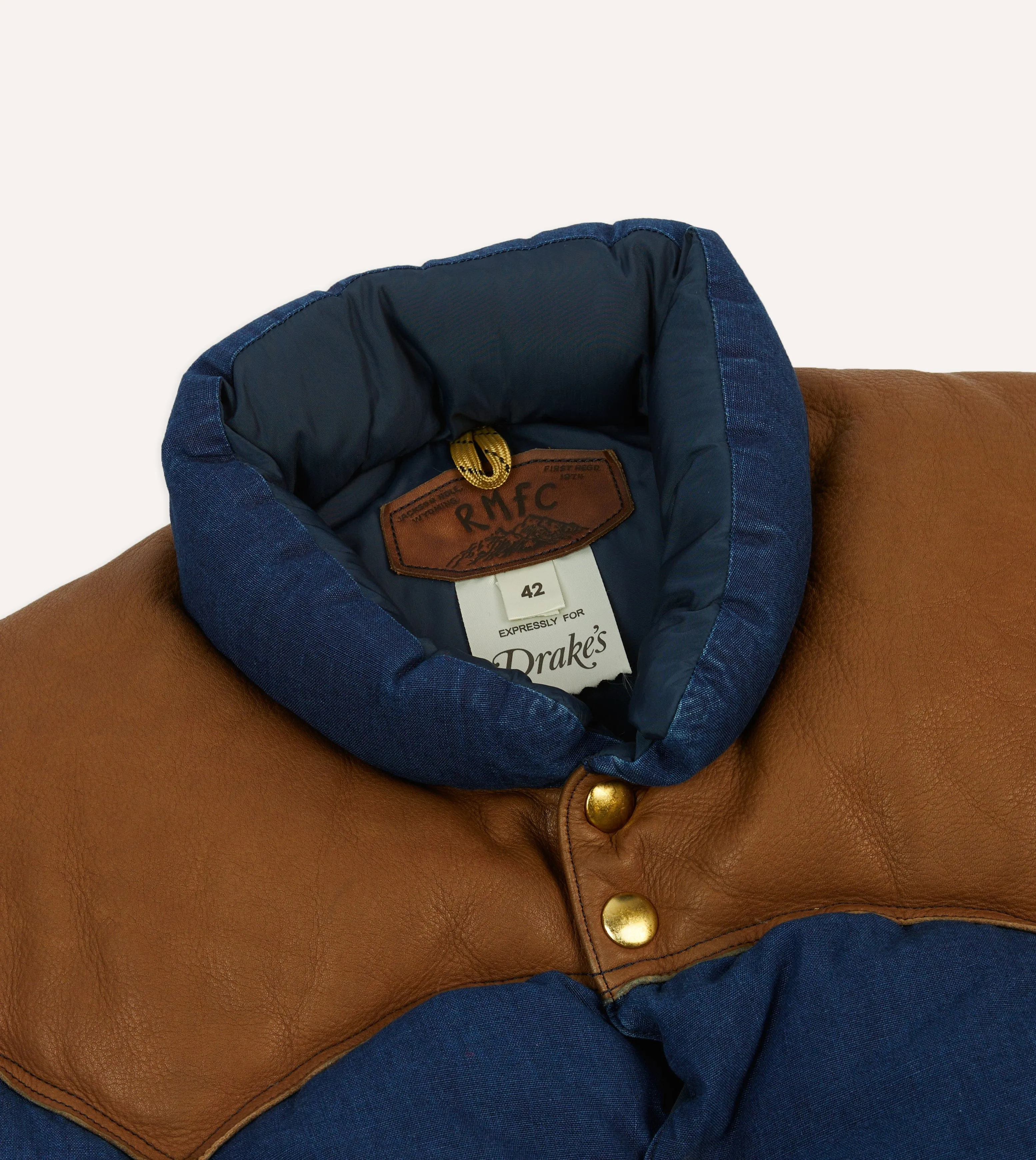 Rocky Mountain Featherbed for Drake's Denim Christy Down Vest sold by Drake's London product image thumbnail 3