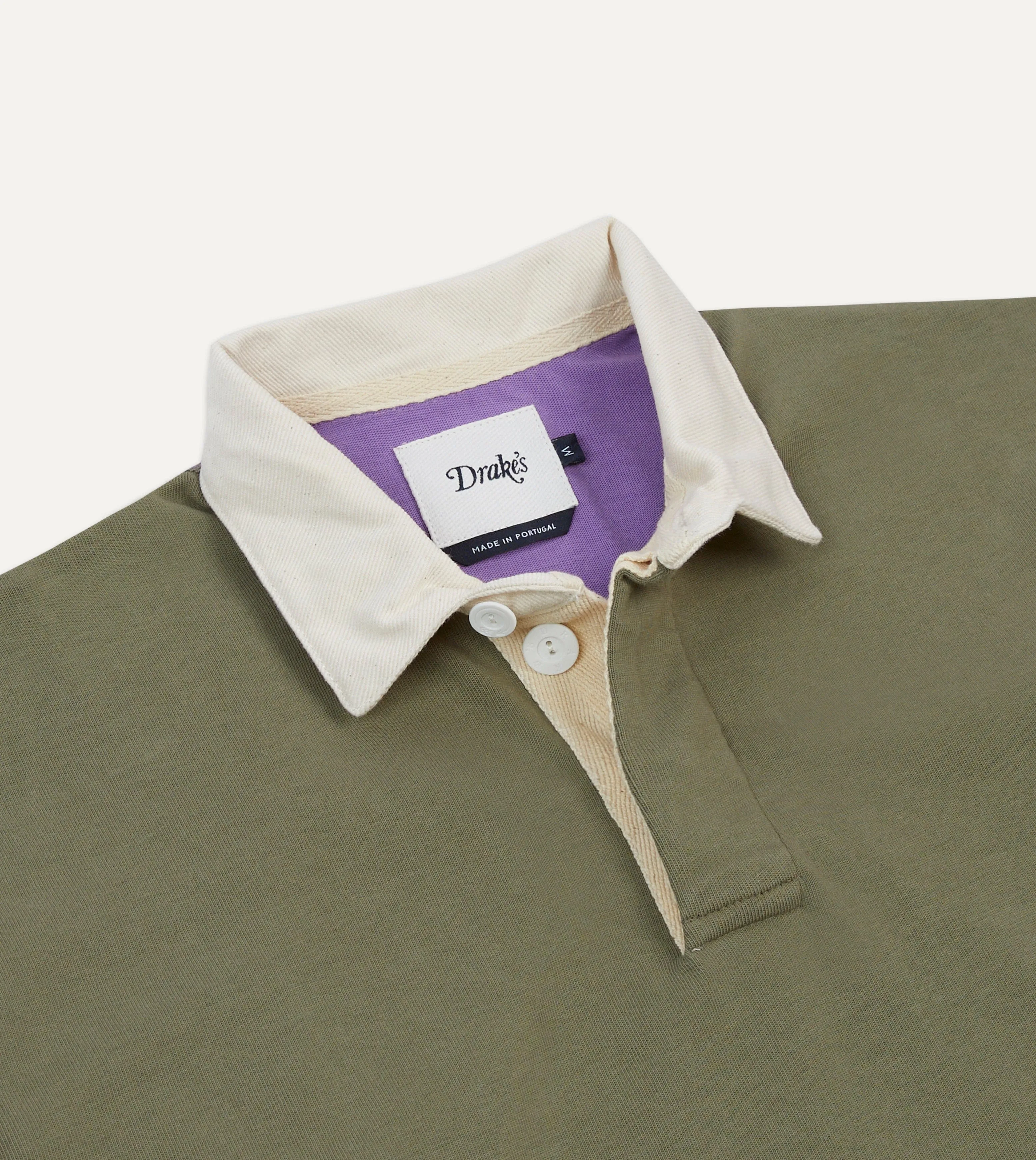 Multi Colourblock Cotton Rugby Shirt sold by Drake's London product image thumbnail 3