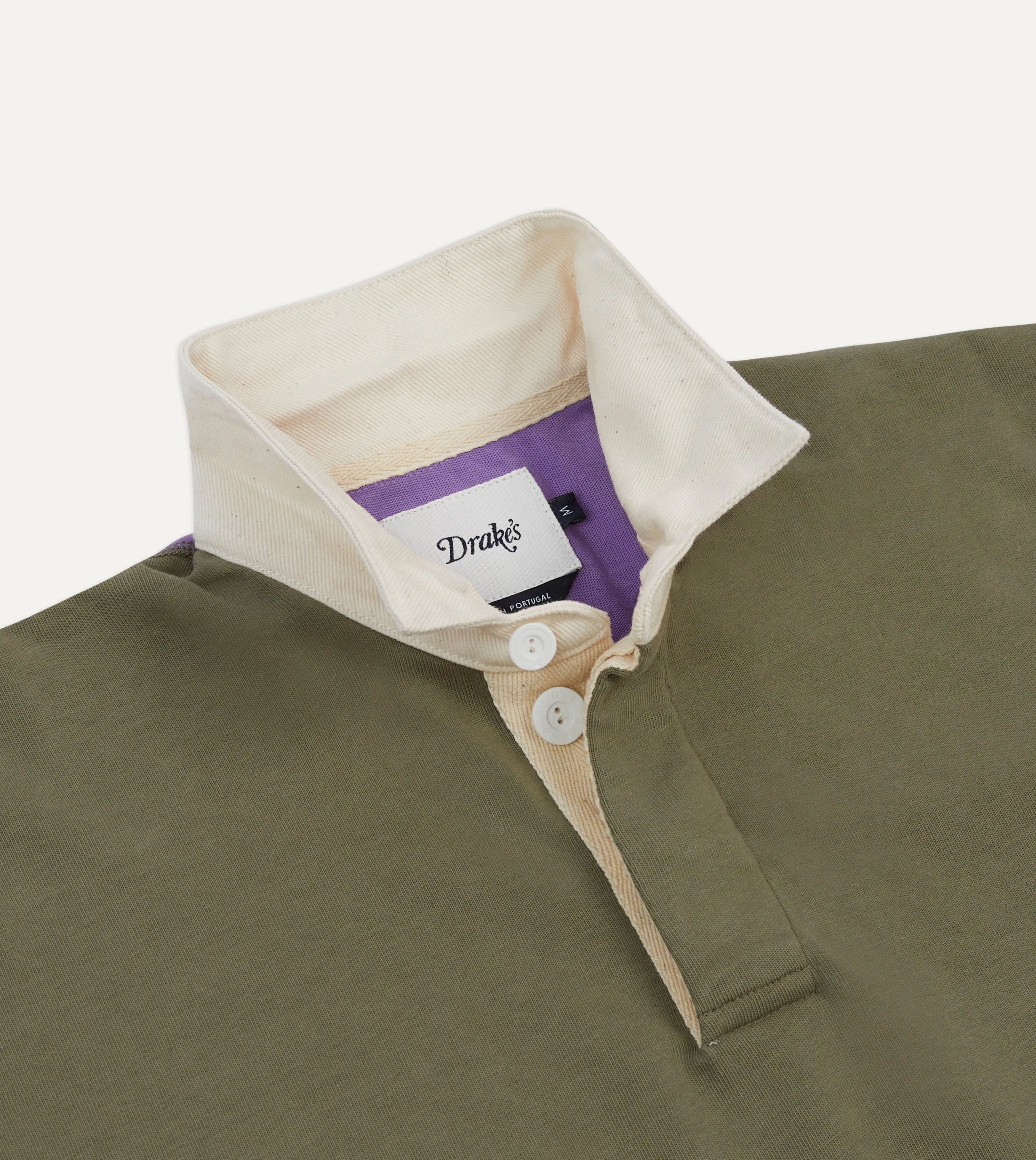 Multi Colourblock Cotton Rugby Shirt sold by Drake's London product image thumbnail 4