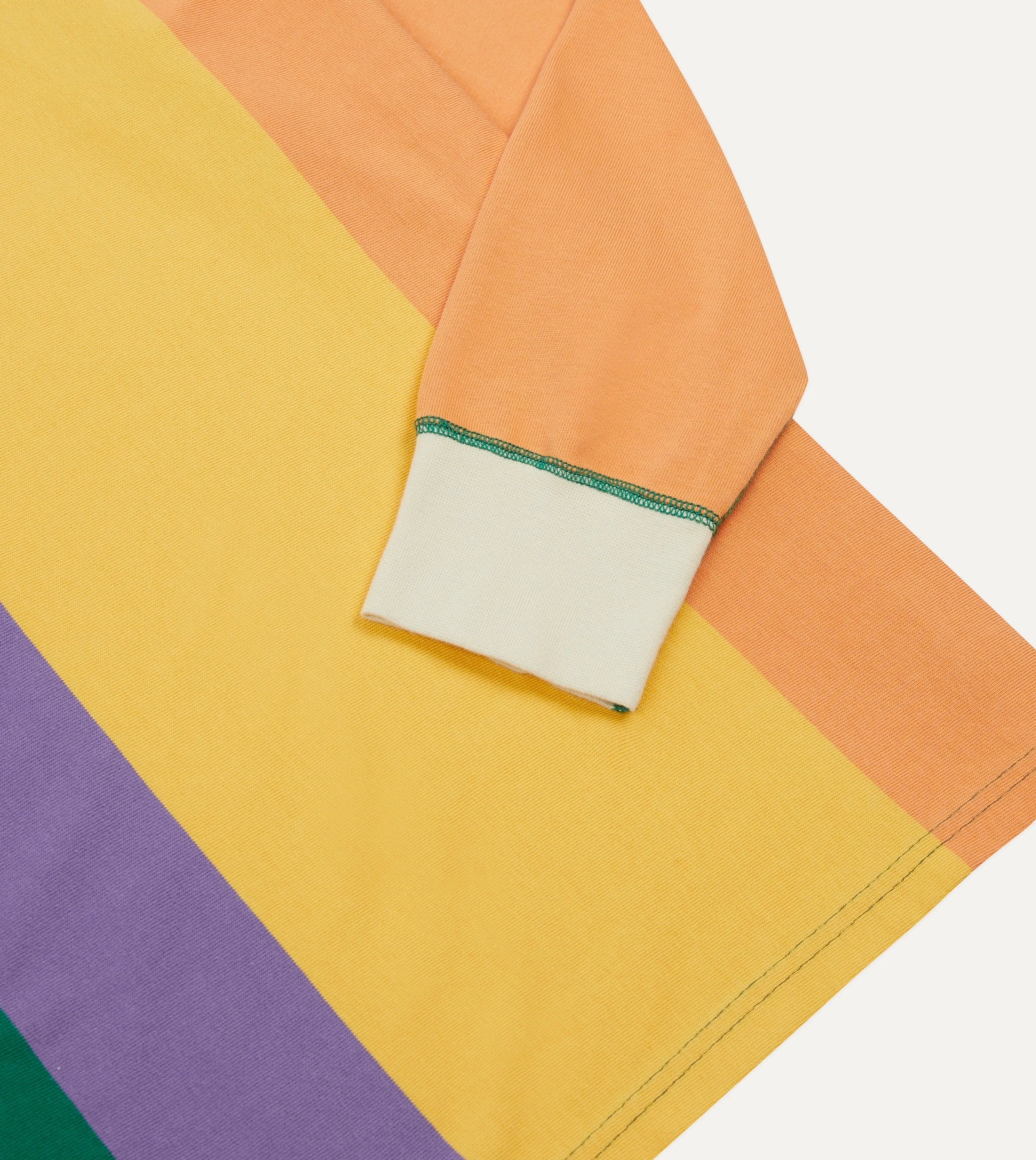 Multi Vertical Stripe Cotton Rugby Shirt sold by Drake's London product image thumbnail 5