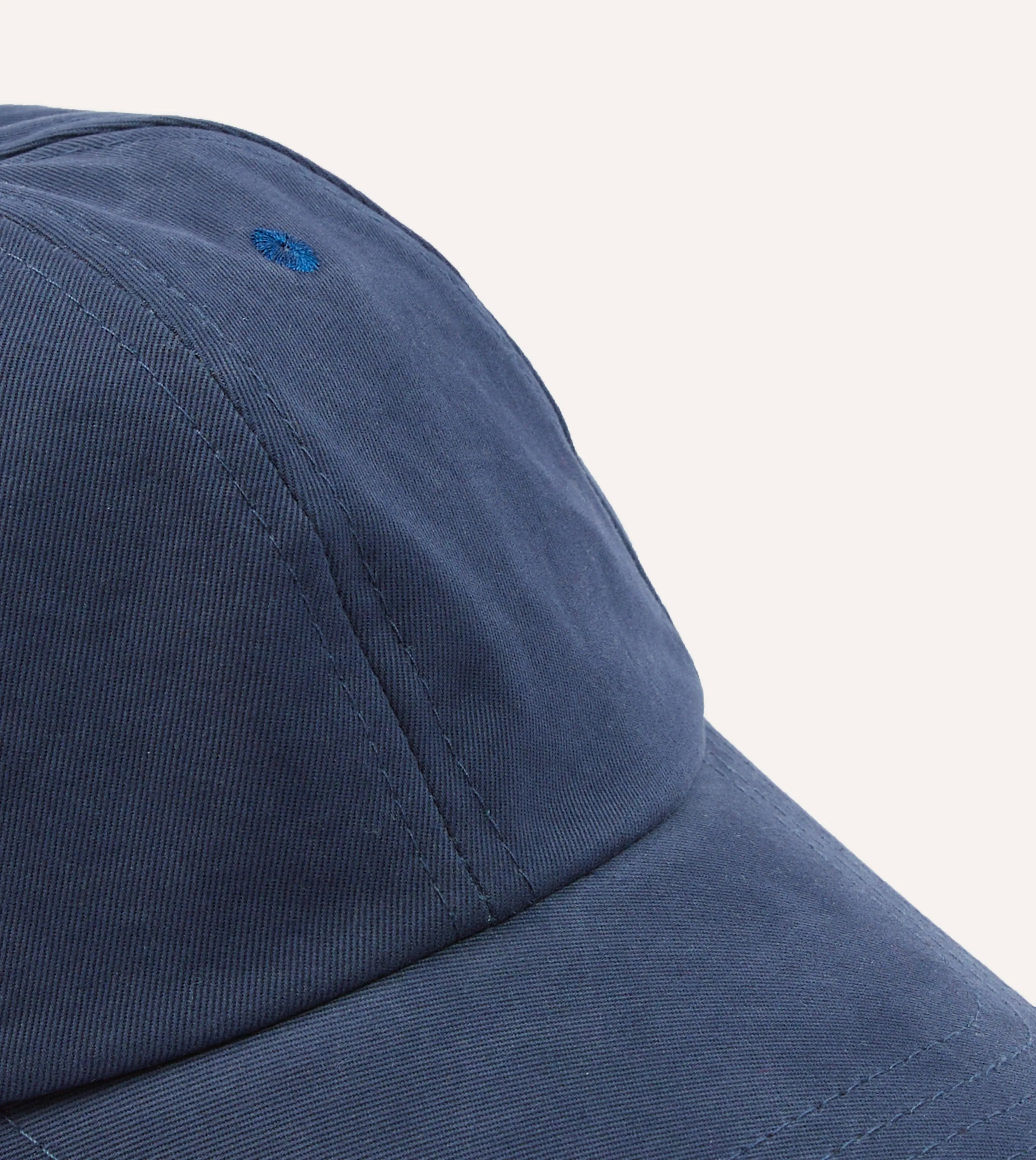 Navy Cotton Paracord Baseball Cap sold by Drake's London product image thumbnail 3