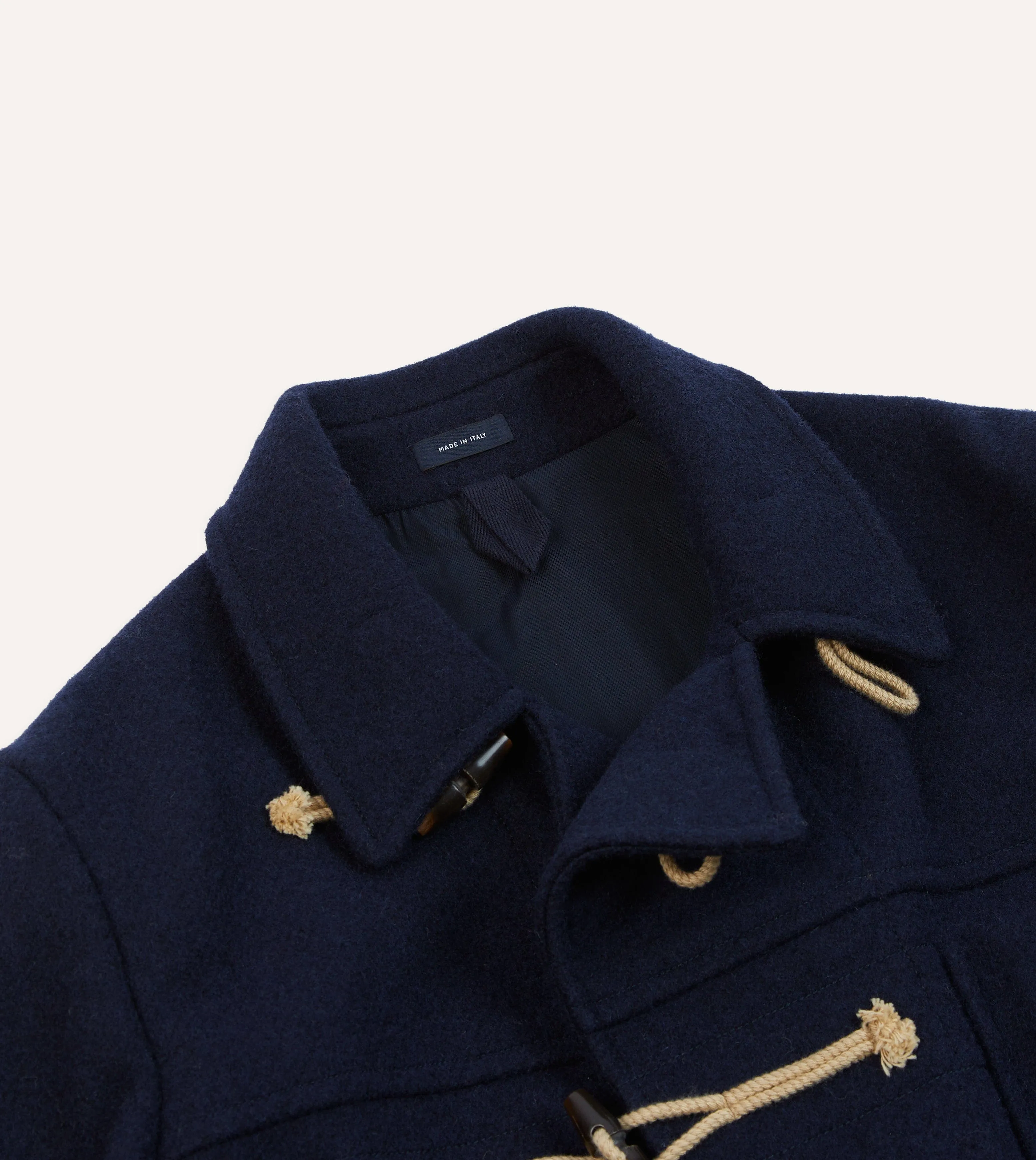 Navy Wool Duffle Coat sold by Drake's London product image thumbnail 3