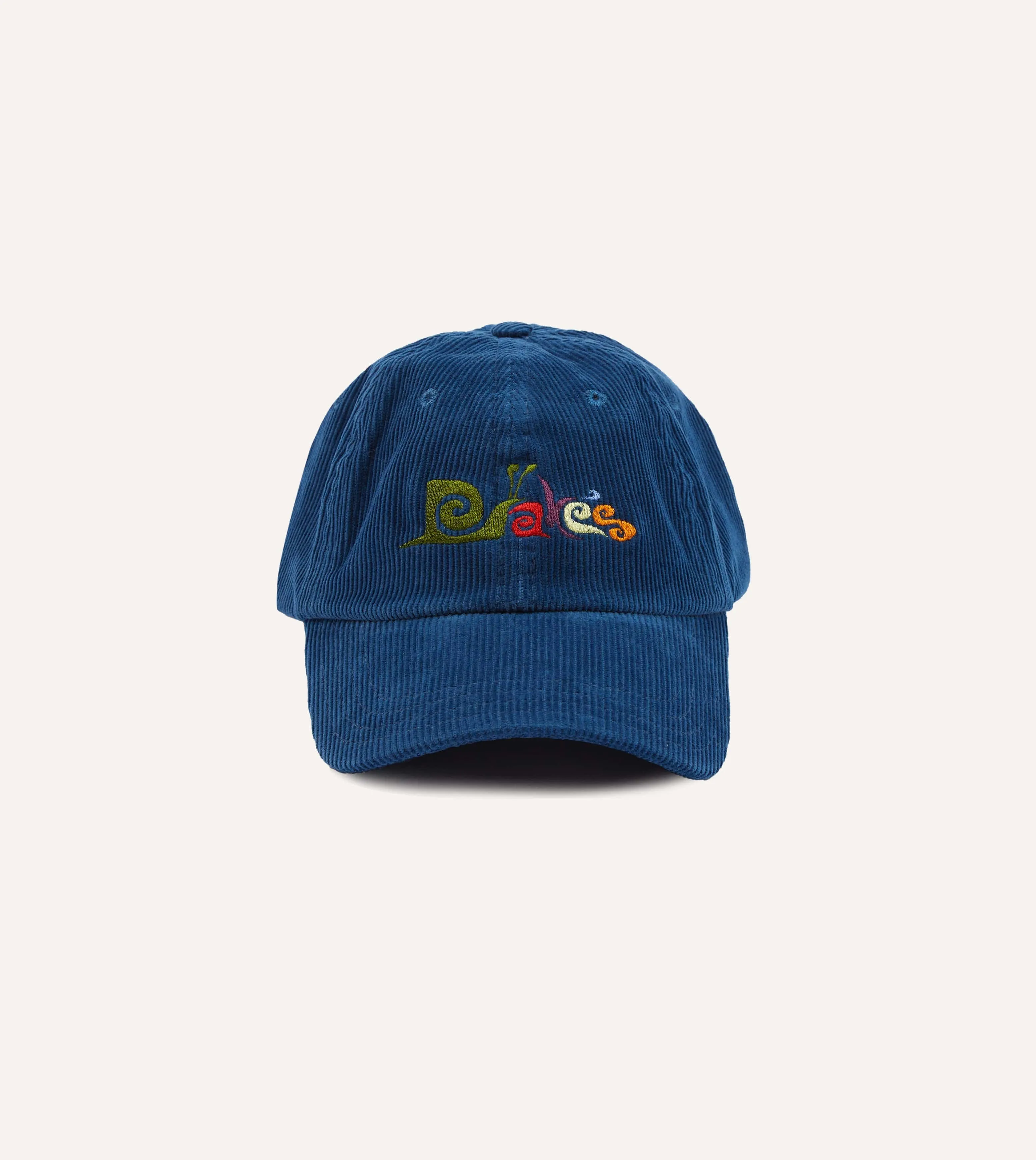 Blue Snail Corduroy Baseball Cap sold by Drake's London