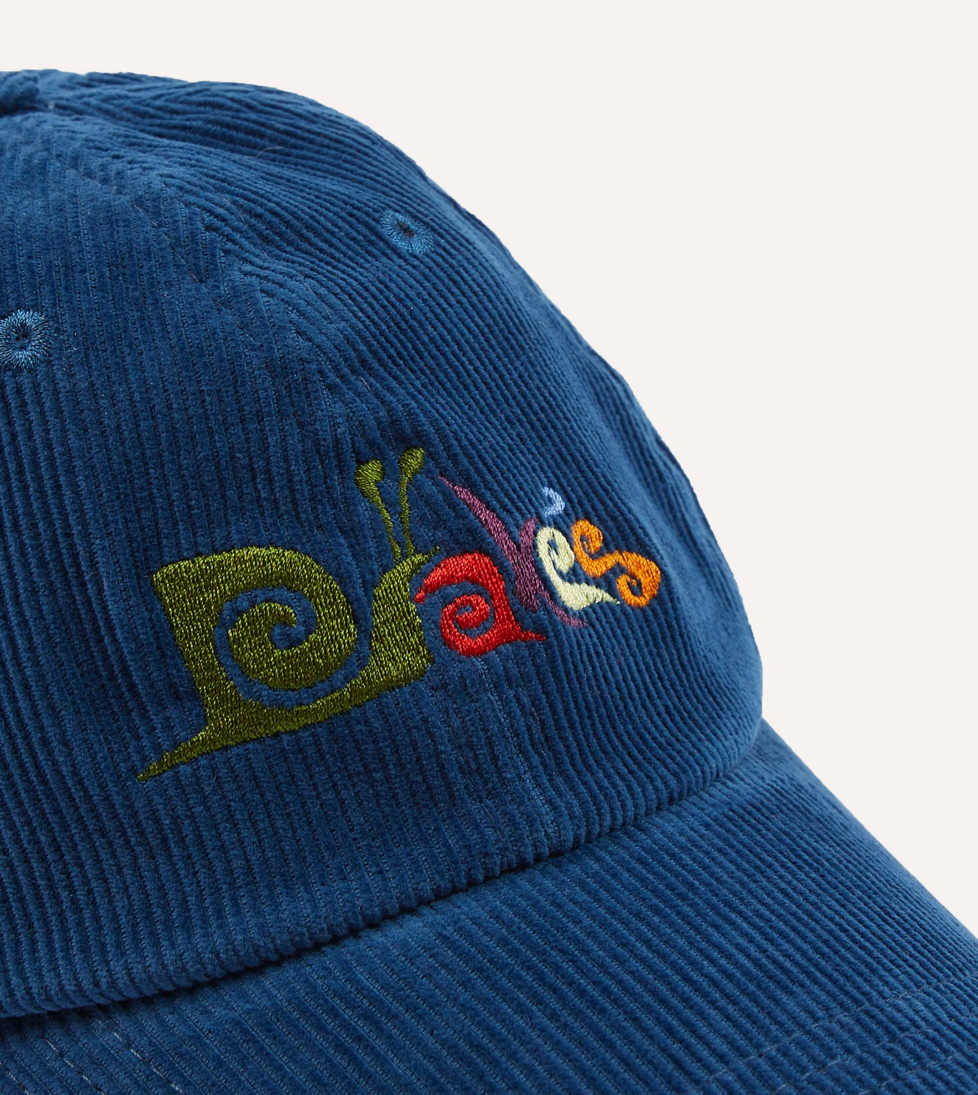 Blue Snail Corduroy Baseball Cap sold by Drake's London product image thumbnail 3