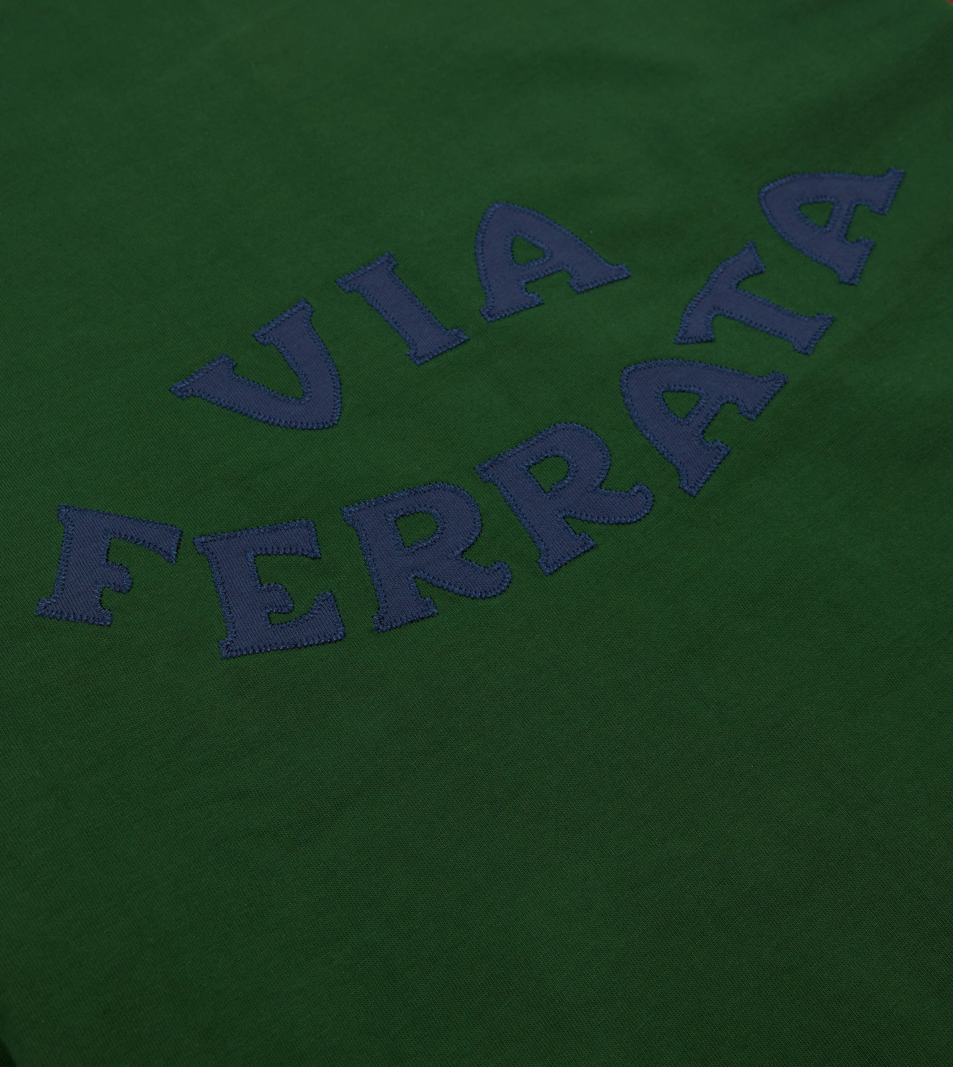 Green Via Ferrata Appliqué Cotton Long-Sleeve Hiking T-Shirt sold by Drake's London product image thumbnail 3