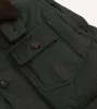 Green Waxed Cotton Expedition Parka sold by Drake's London