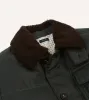 Green Waxed Cotton Expedition Parka sold by Drake's London