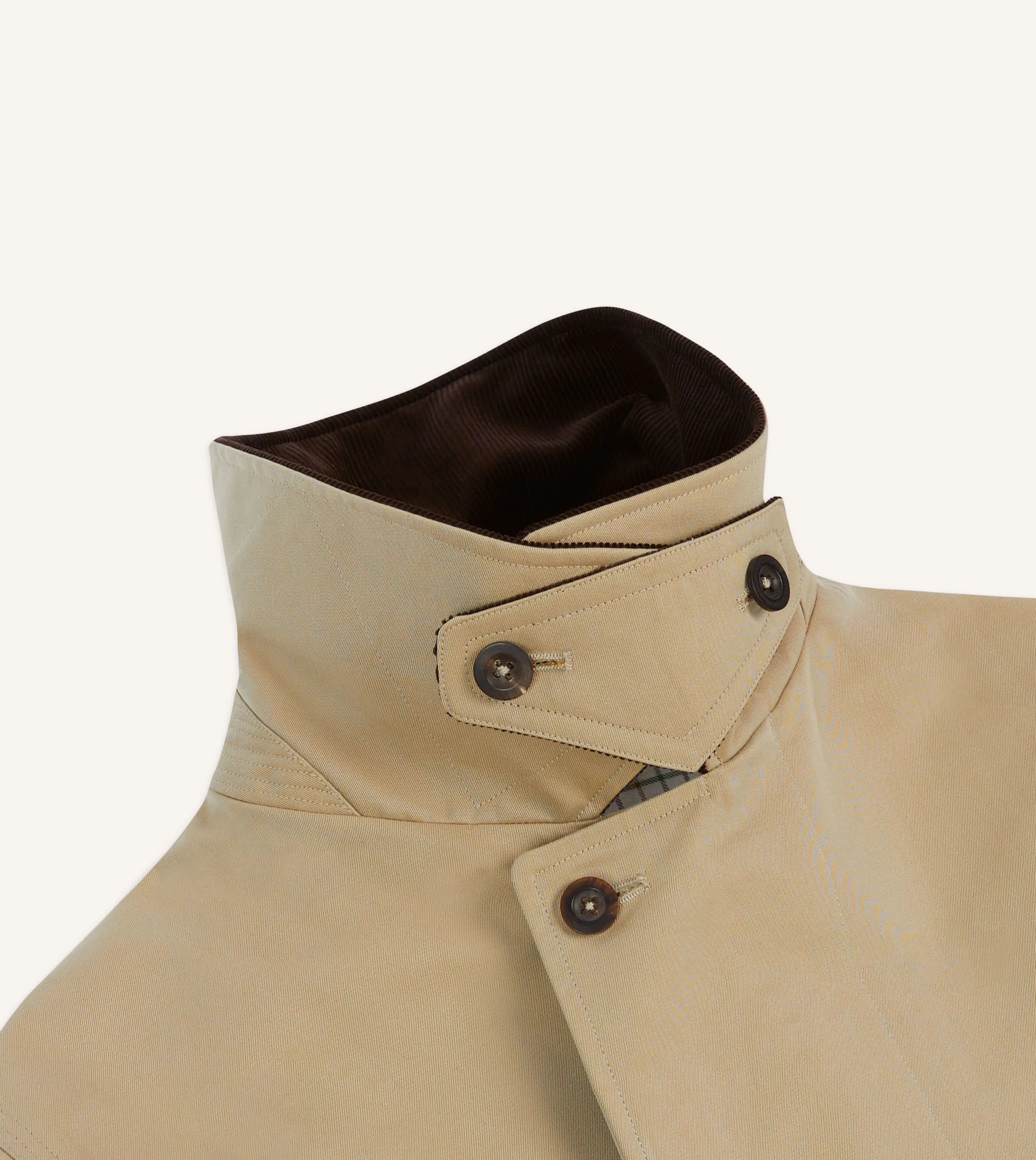 Drake's for Permanent Style Beige Rider's Raincoat sold by Drake's London product image thumbnail 4