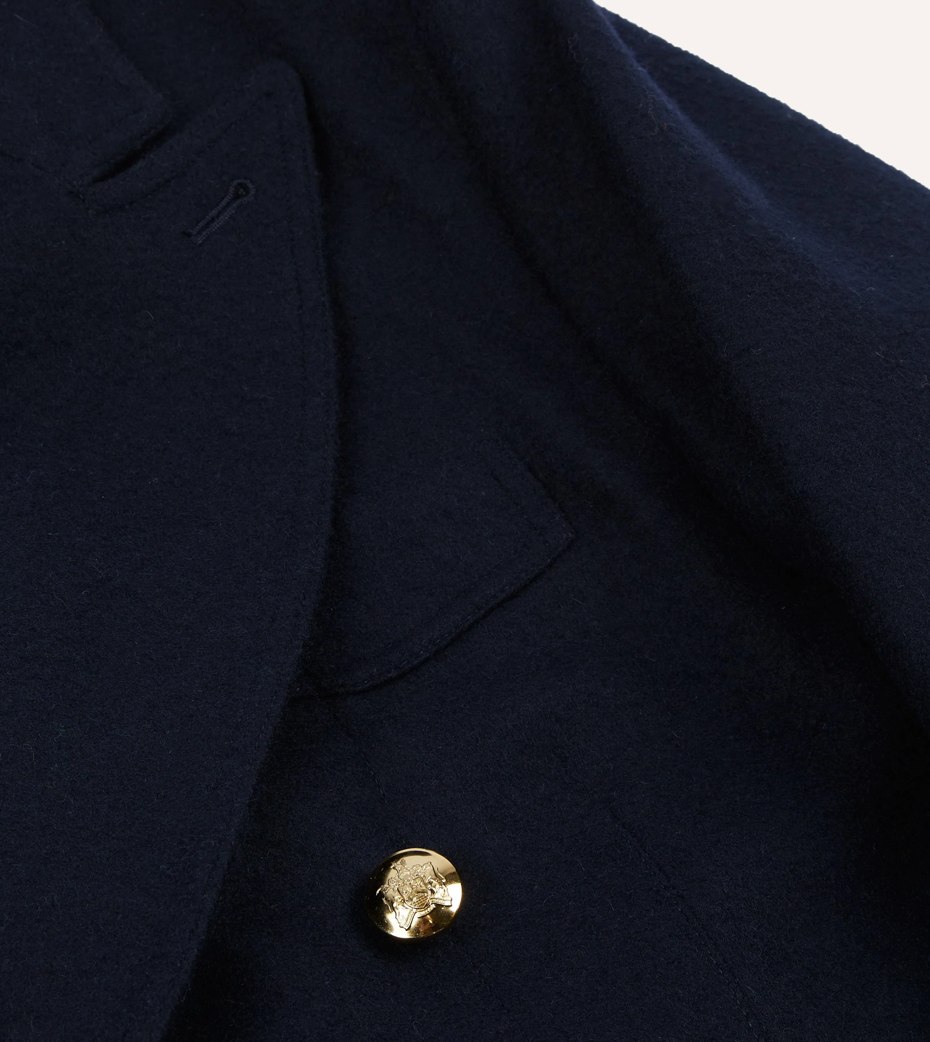 Navy Melton Wool Games Blazer Mk. III sold by Drake's London product image thumbnail 4