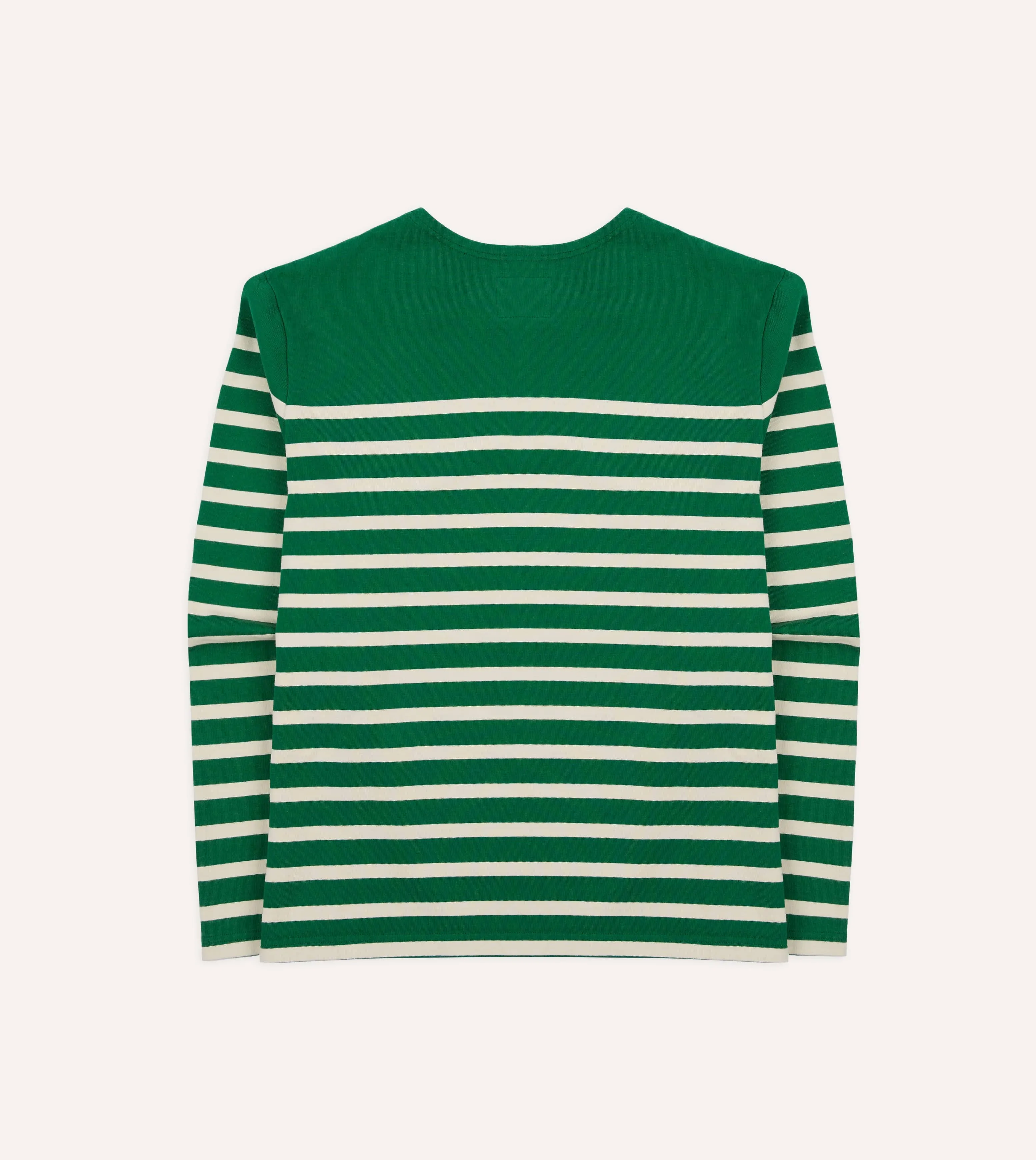 Green Breton Long Sleeve T-Shirt sold by Drake's London product image thumbnail 5