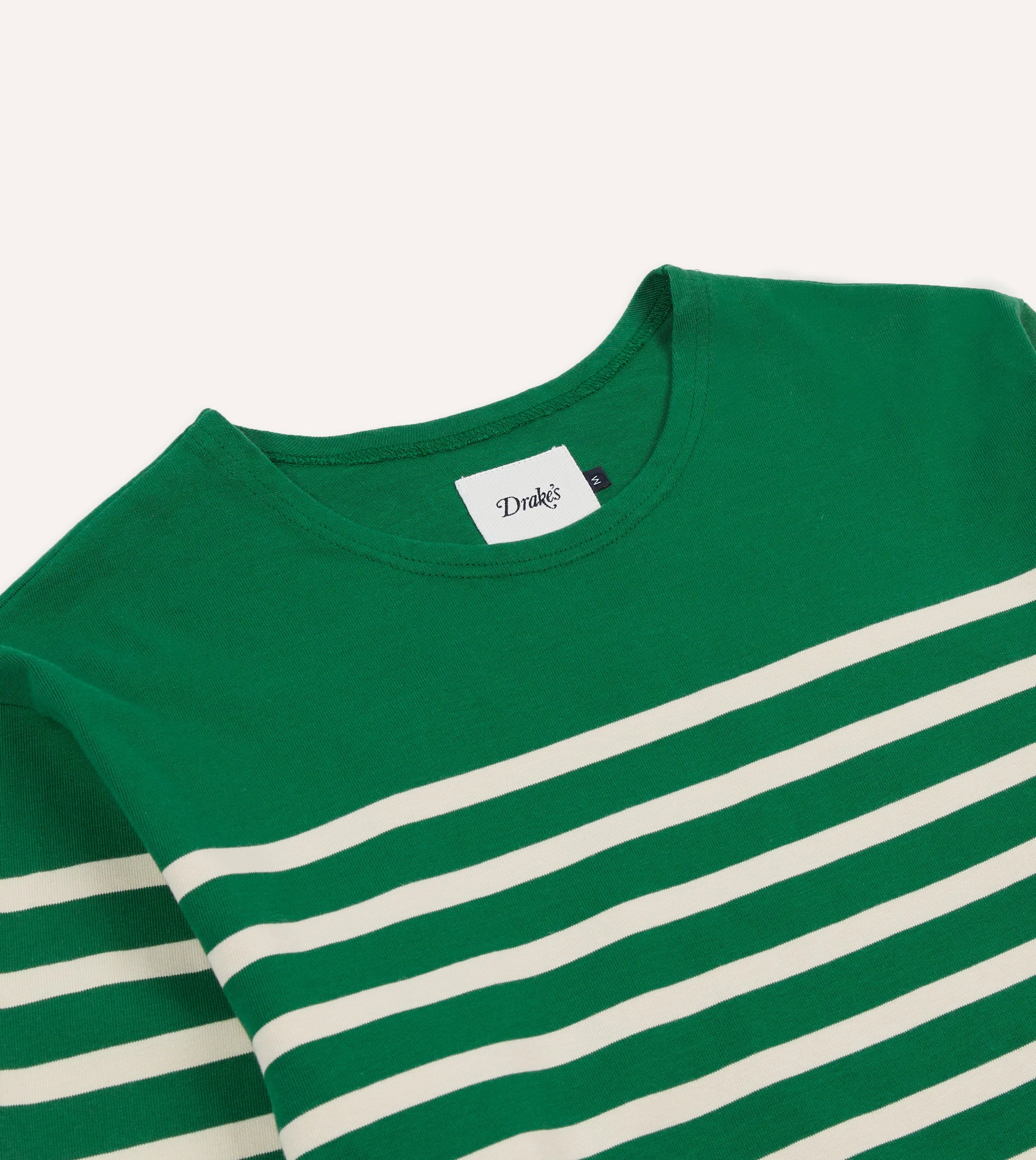 Green Breton Long Sleeve T-Shirt sold by Drake's London product image thumbnail 3