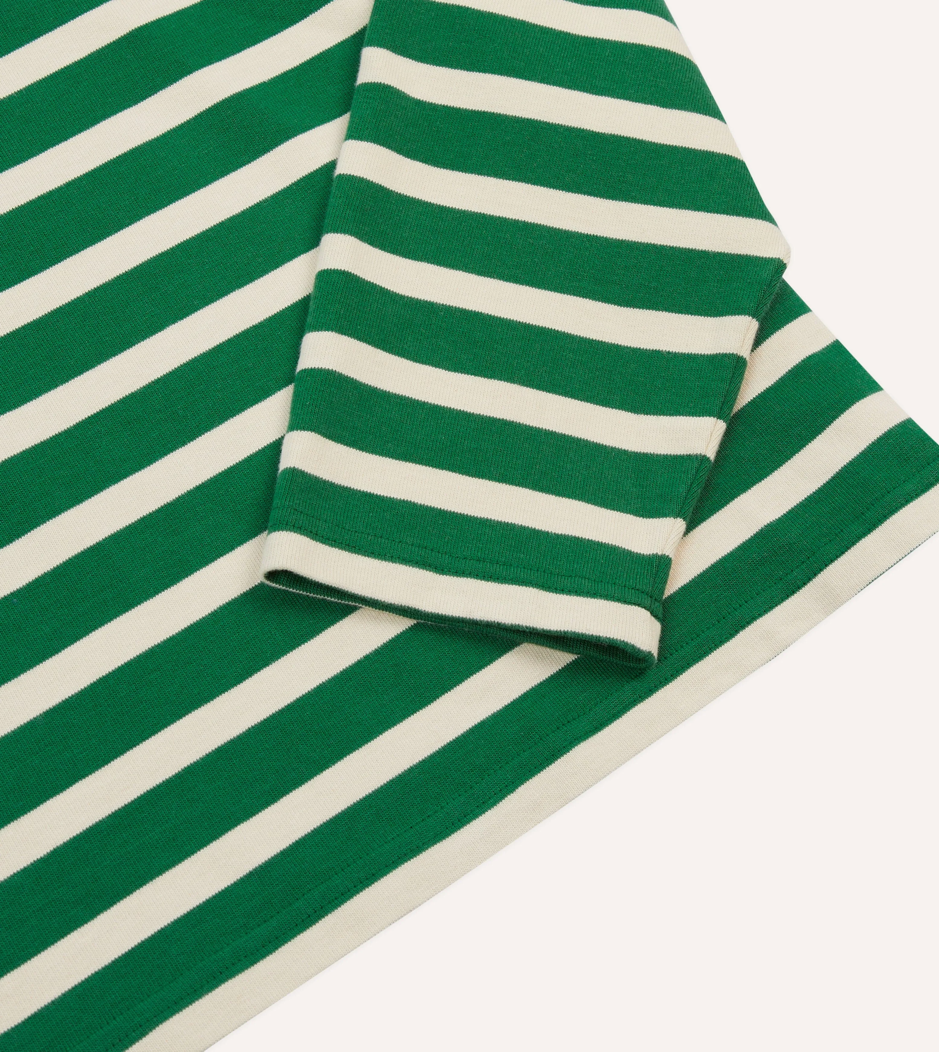 Green Breton Long Sleeve T-Shirt sold by Drake's London product image thumbnail 4