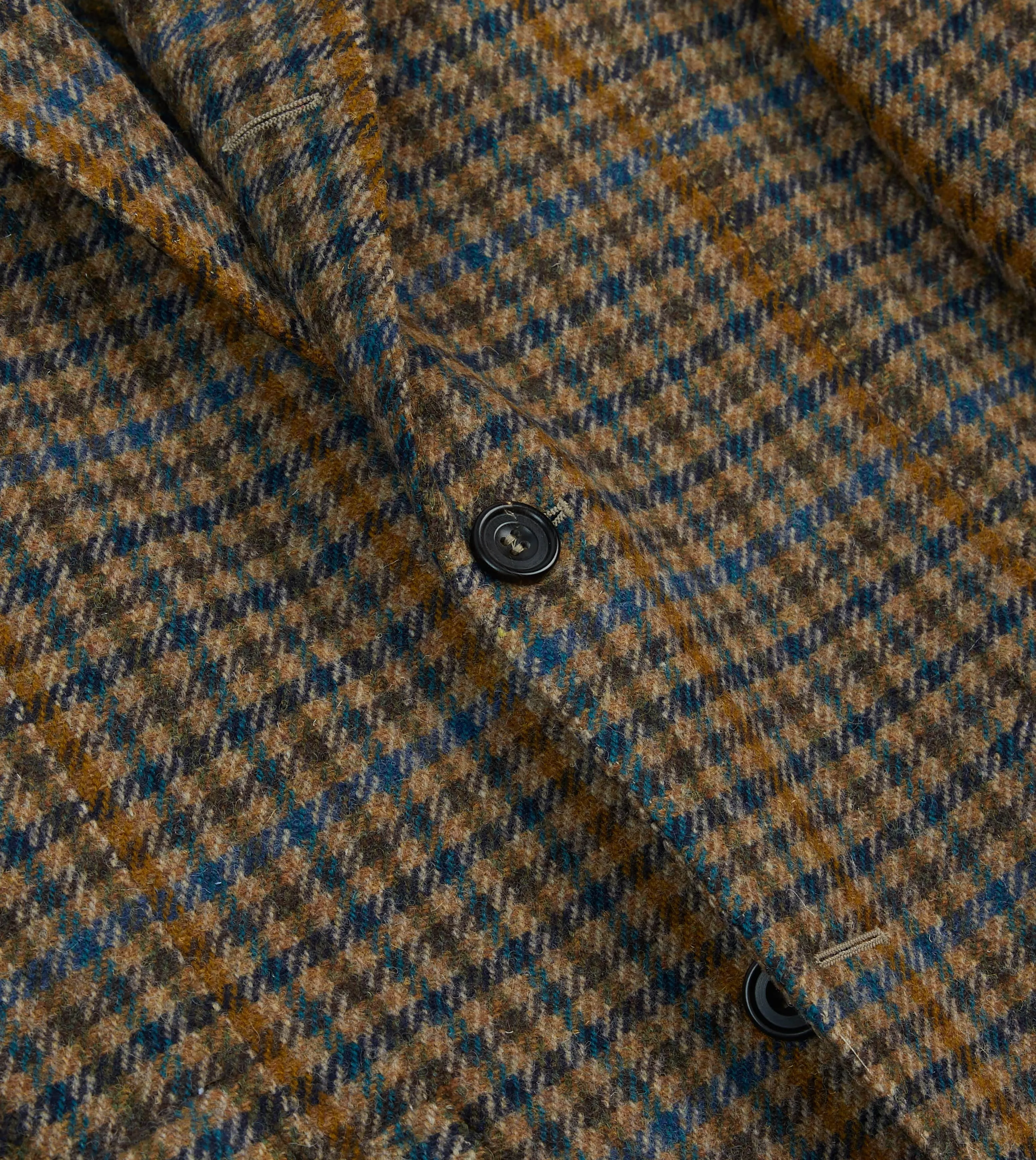 Blue Gun Club Check Tweed Blazer sold by Drake's London product image thumbnail 5