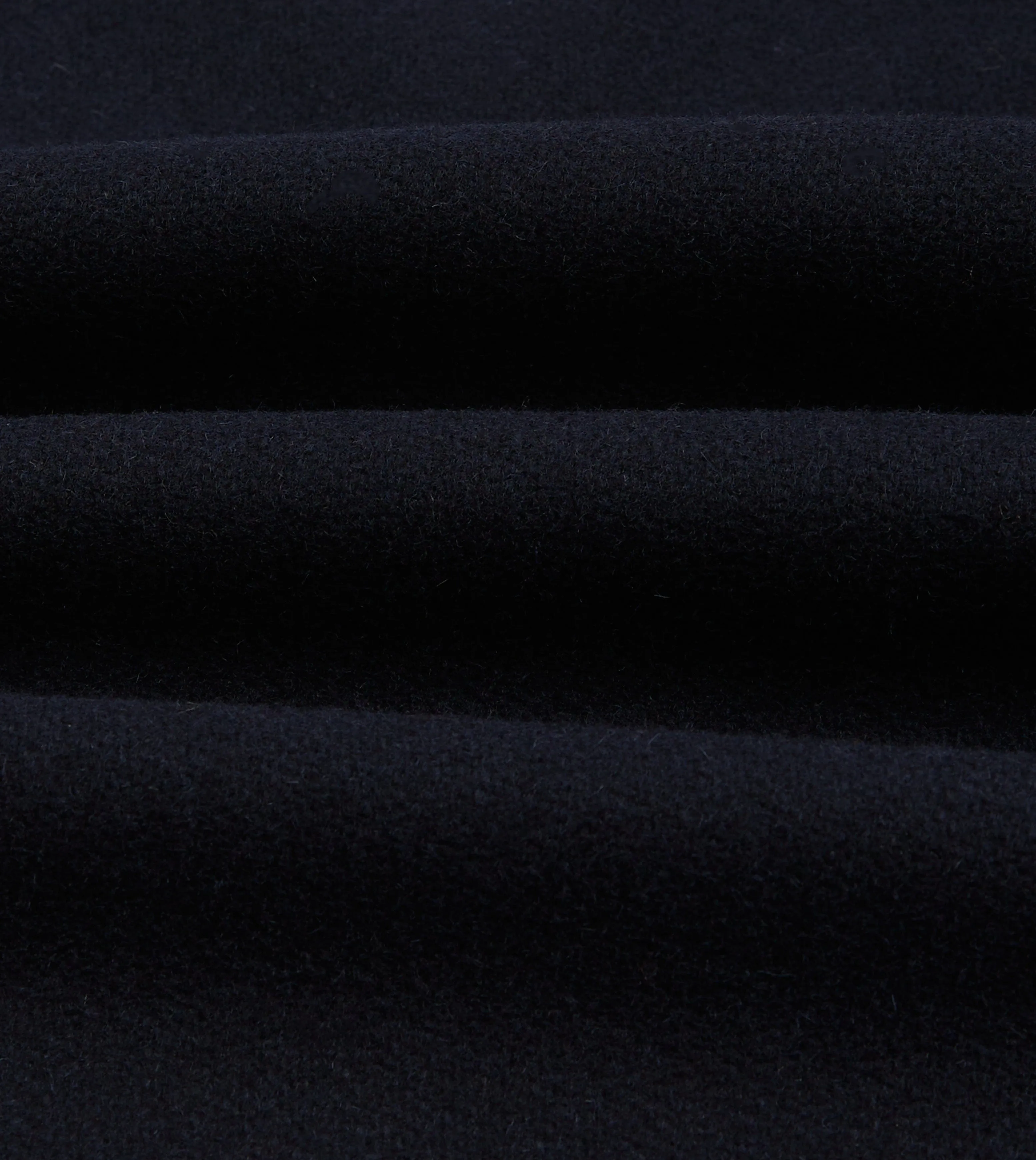 Navy Wool and Leather Donkey Jacket sold by Drake's London product image thumbnail 2