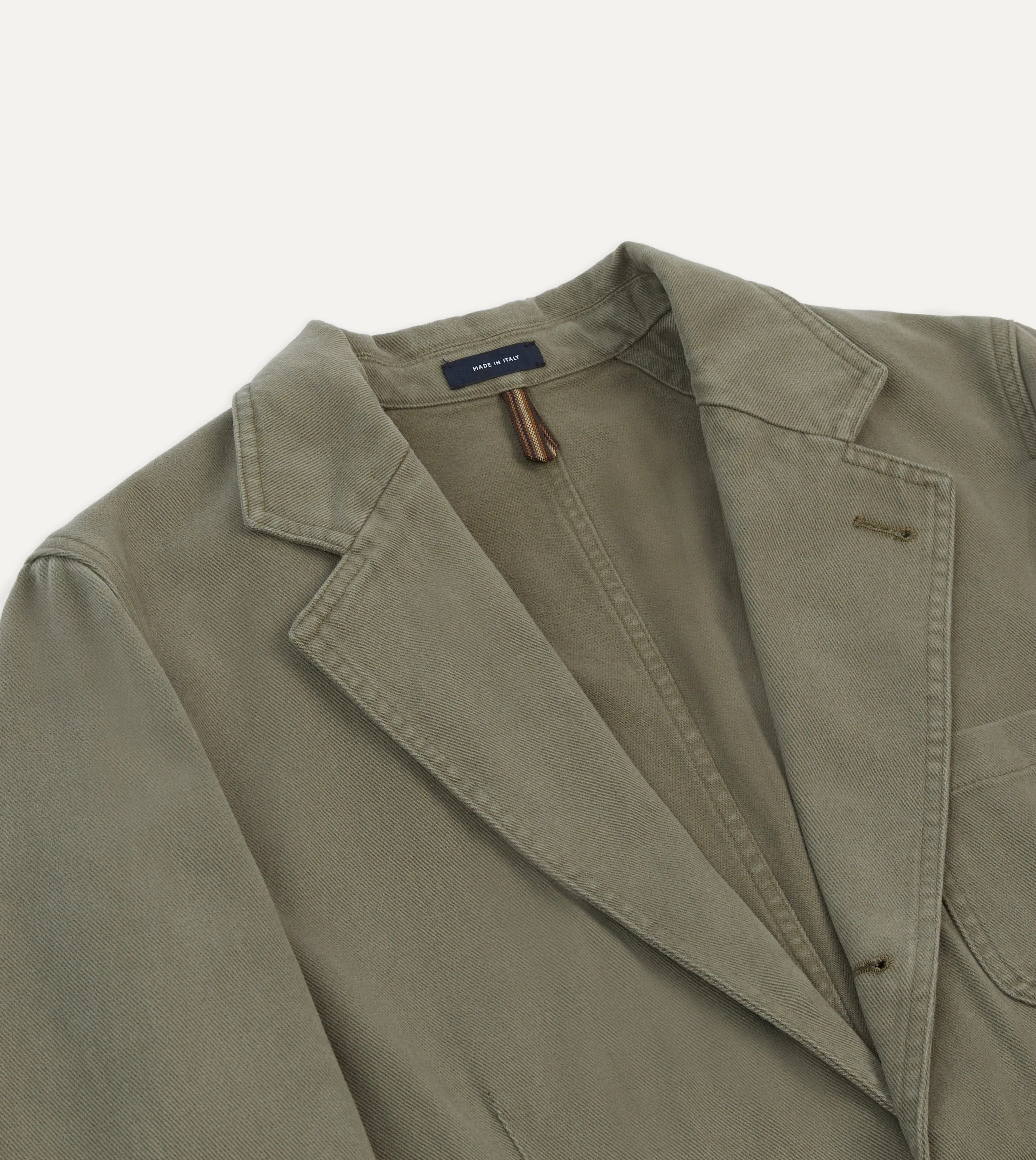 Khaki Heavy Cotton Twill Games Blazer Mk. I sold by Drake's London product image thumbnail 3