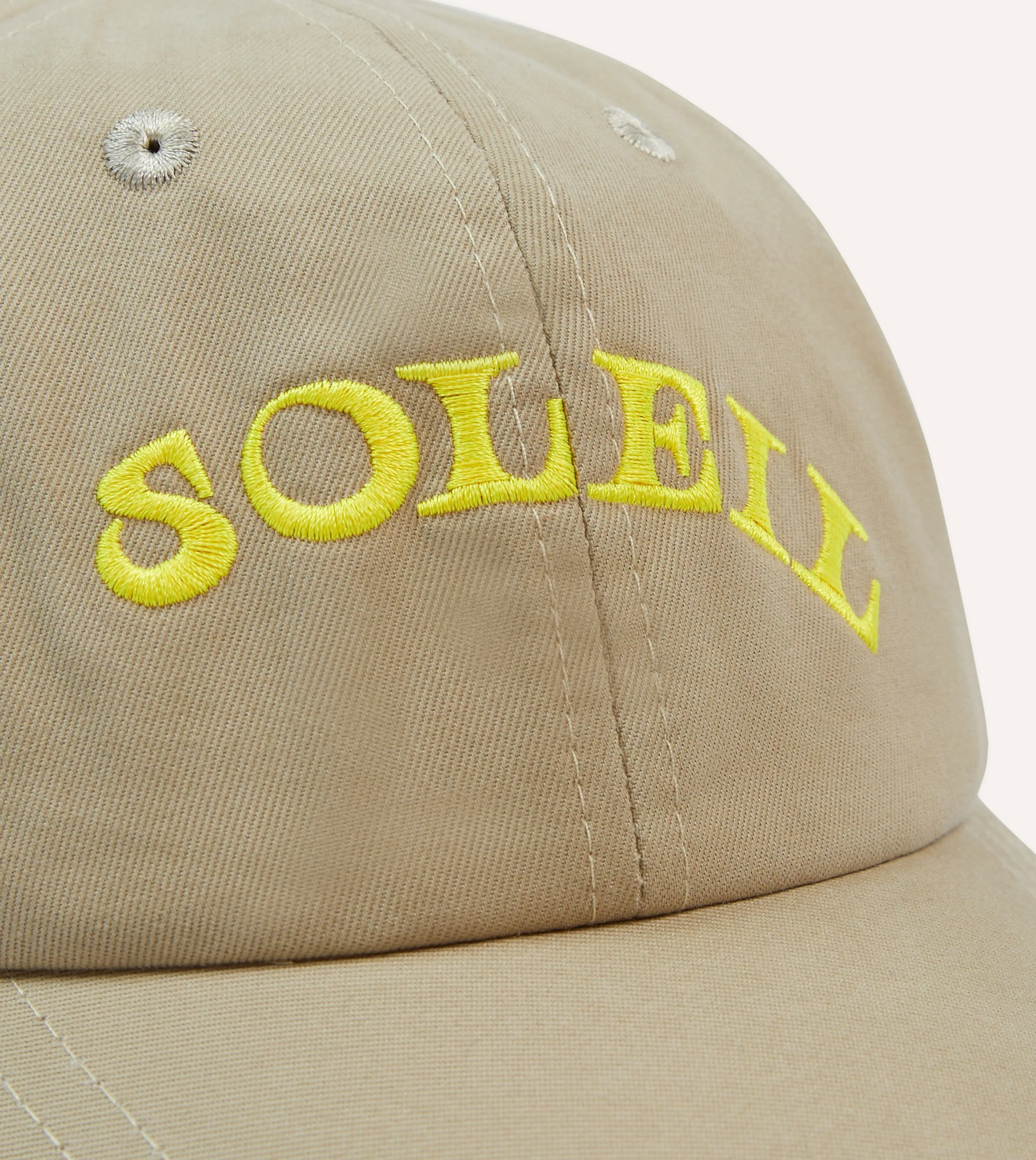 Ecru Soleil Cotton Twill Baseball Cap sold by Drake's London product image thumbnail 3