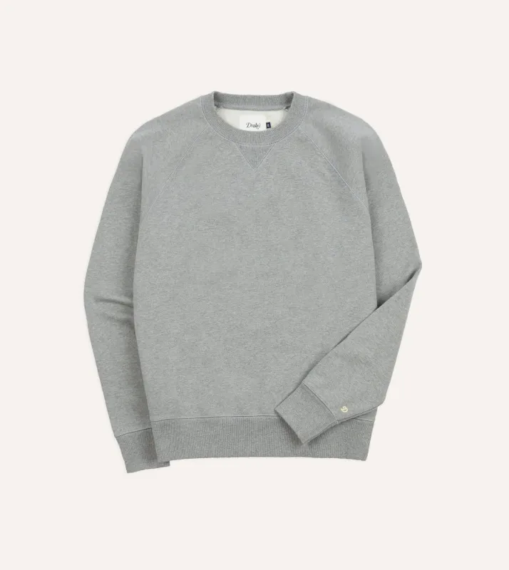 Grey Brushed Cotton Jersey Sweatshirt sold by Drake's London