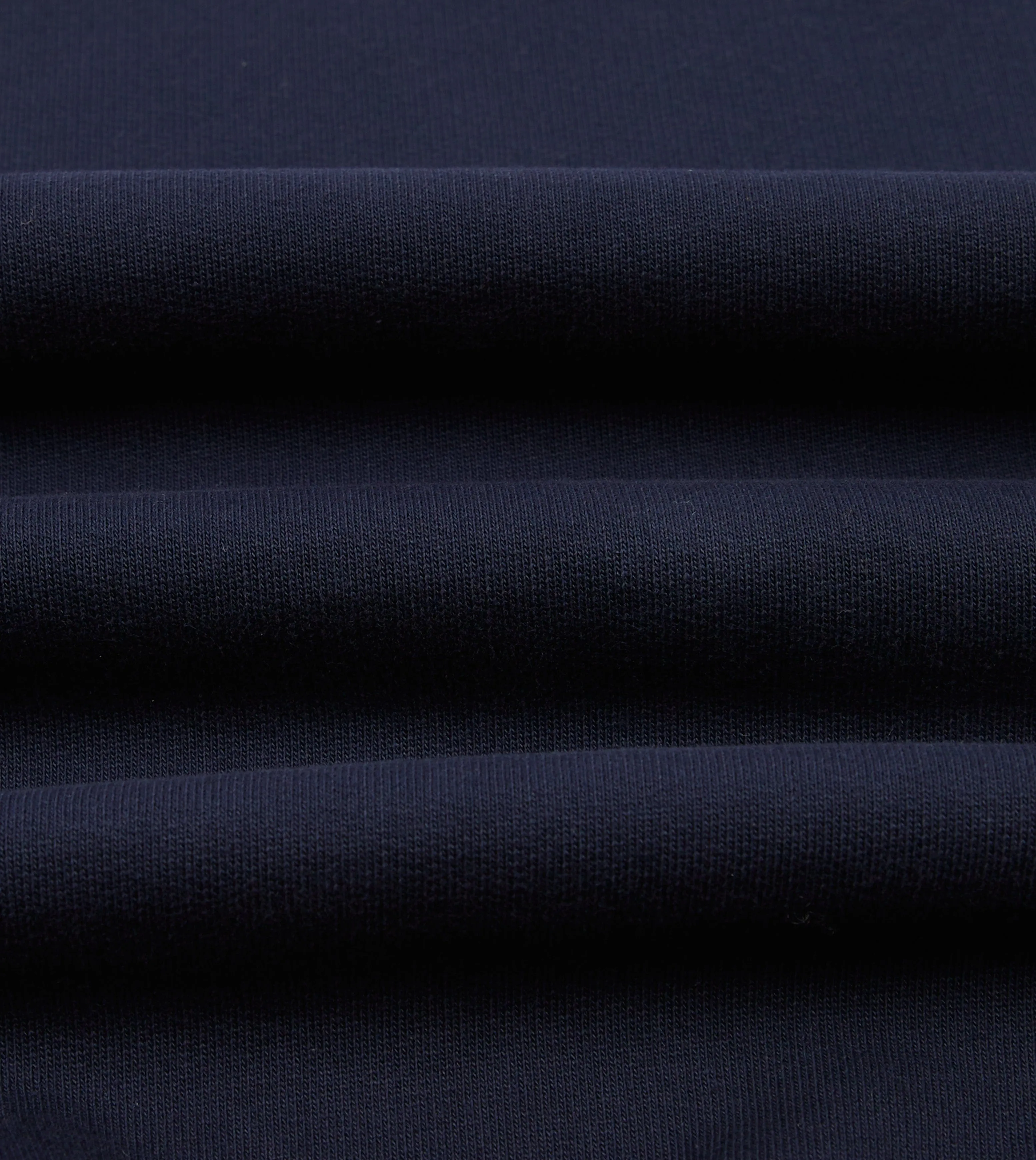 Navy Striped Rib Cotton Jersey Sweatshirt sold by Drake's London product image thumbnail 2