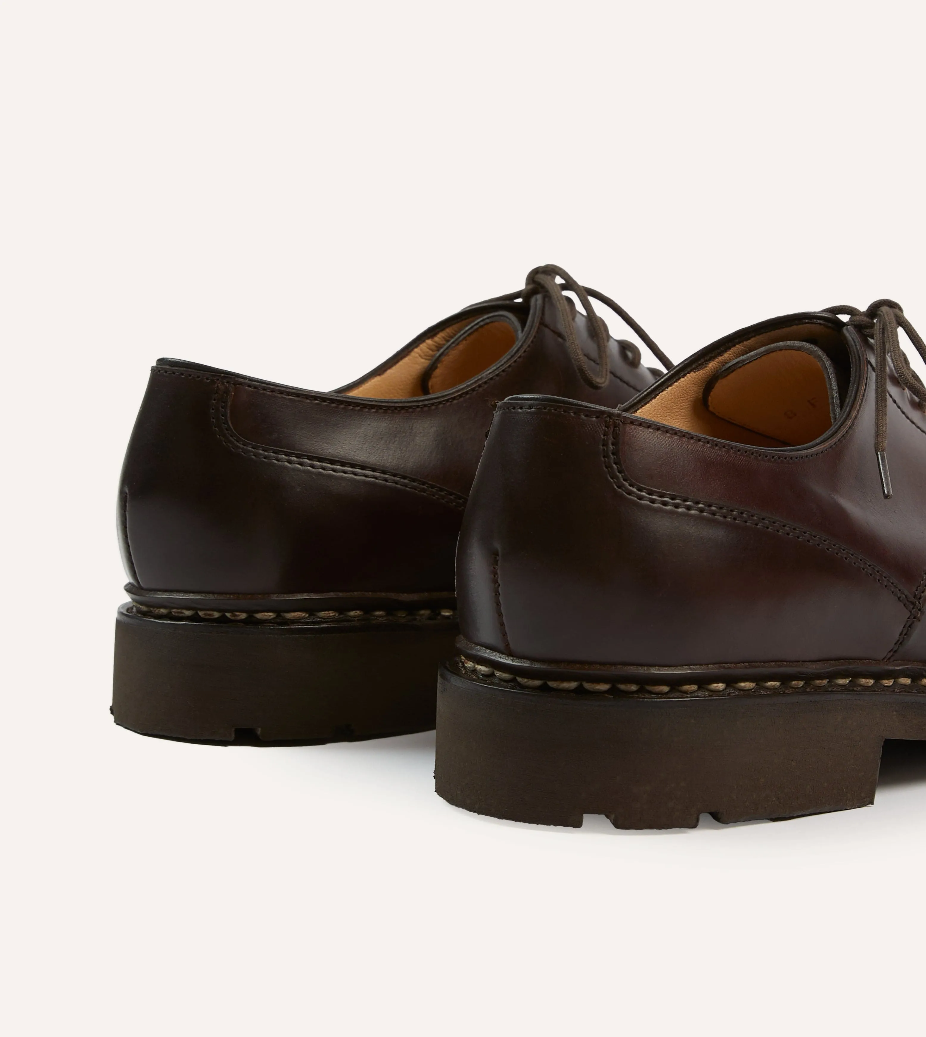 Paraboot Chambord Burgundy Cordovan Leather Derby Shoe sold by Drake's London product image thumbnail 5