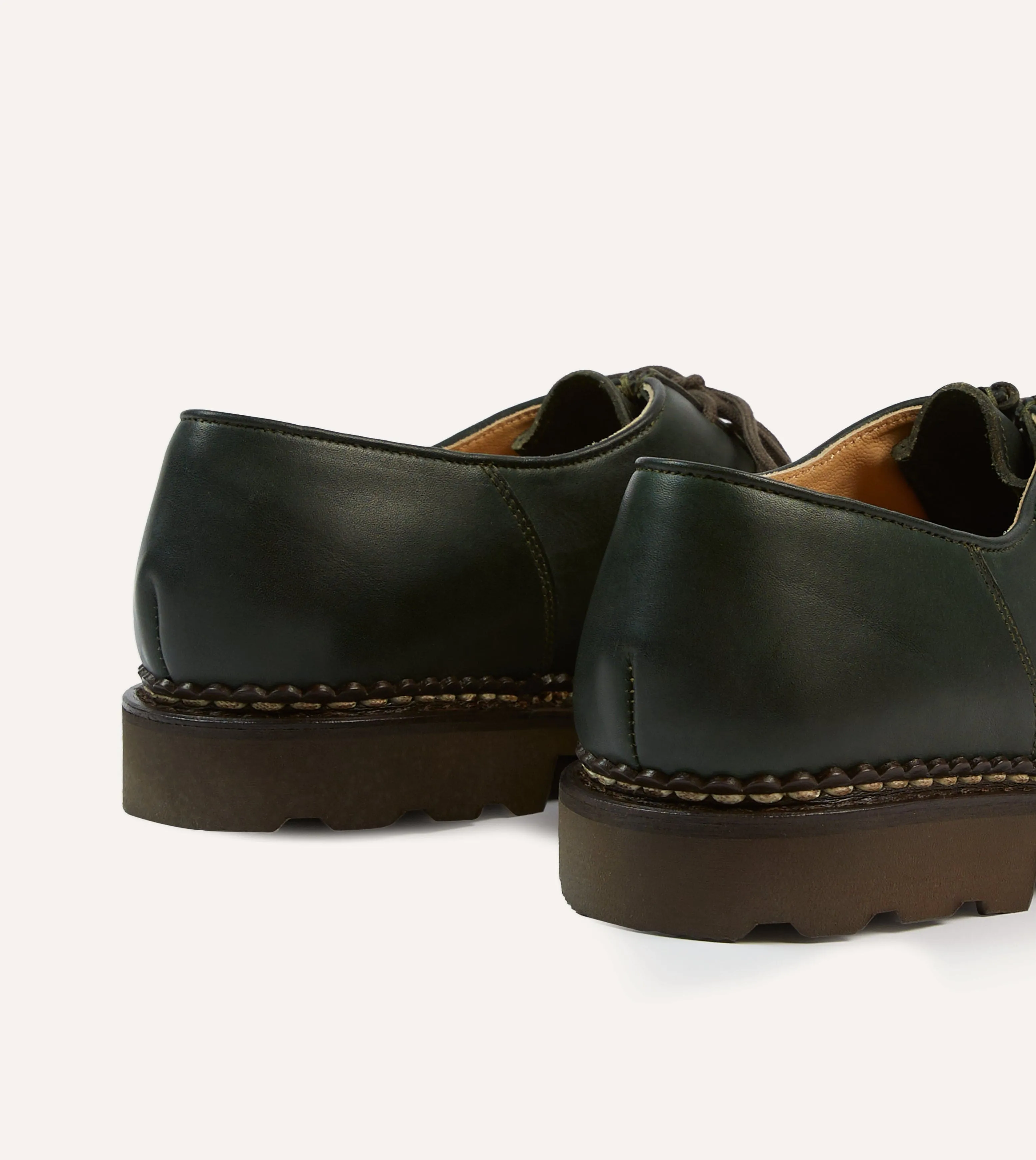 Paraboot Michael Green Leather Derby Shoe sold by Drake's London product image thumbnail 5