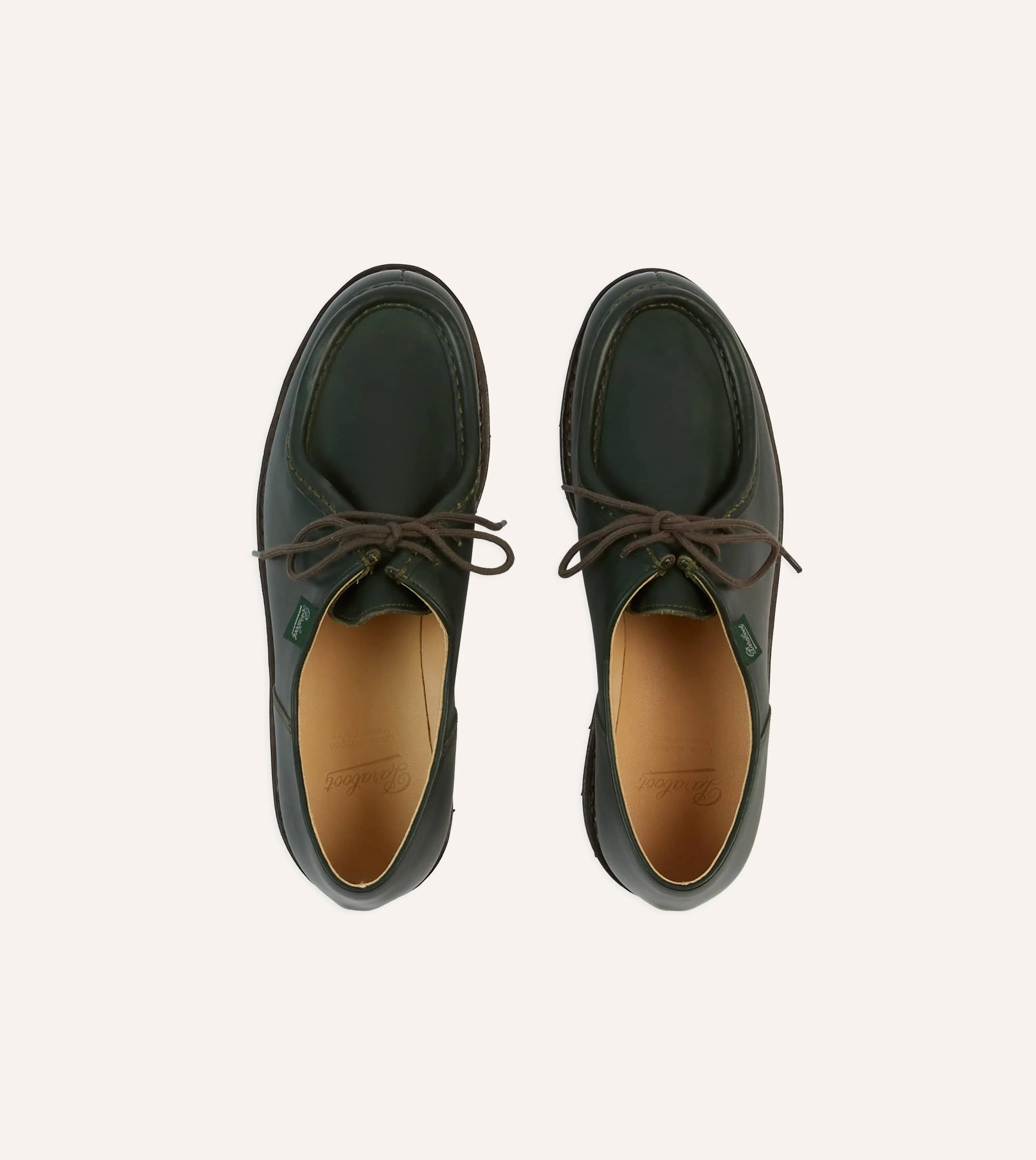 Paraboot Michael Green Leather Derby Shoe sold by Drake's London product image thumbnail 4