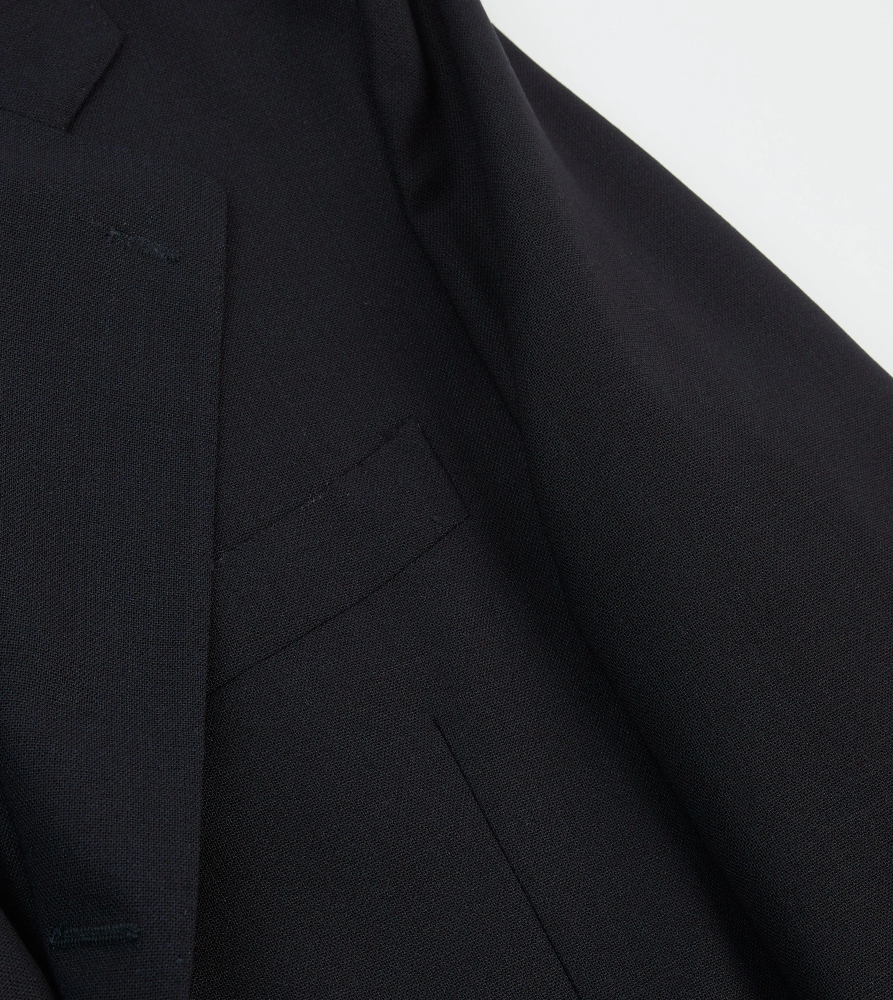 Navy Tropical Wool Tailored Jacket sold by Drake's London product image thumbnail 4