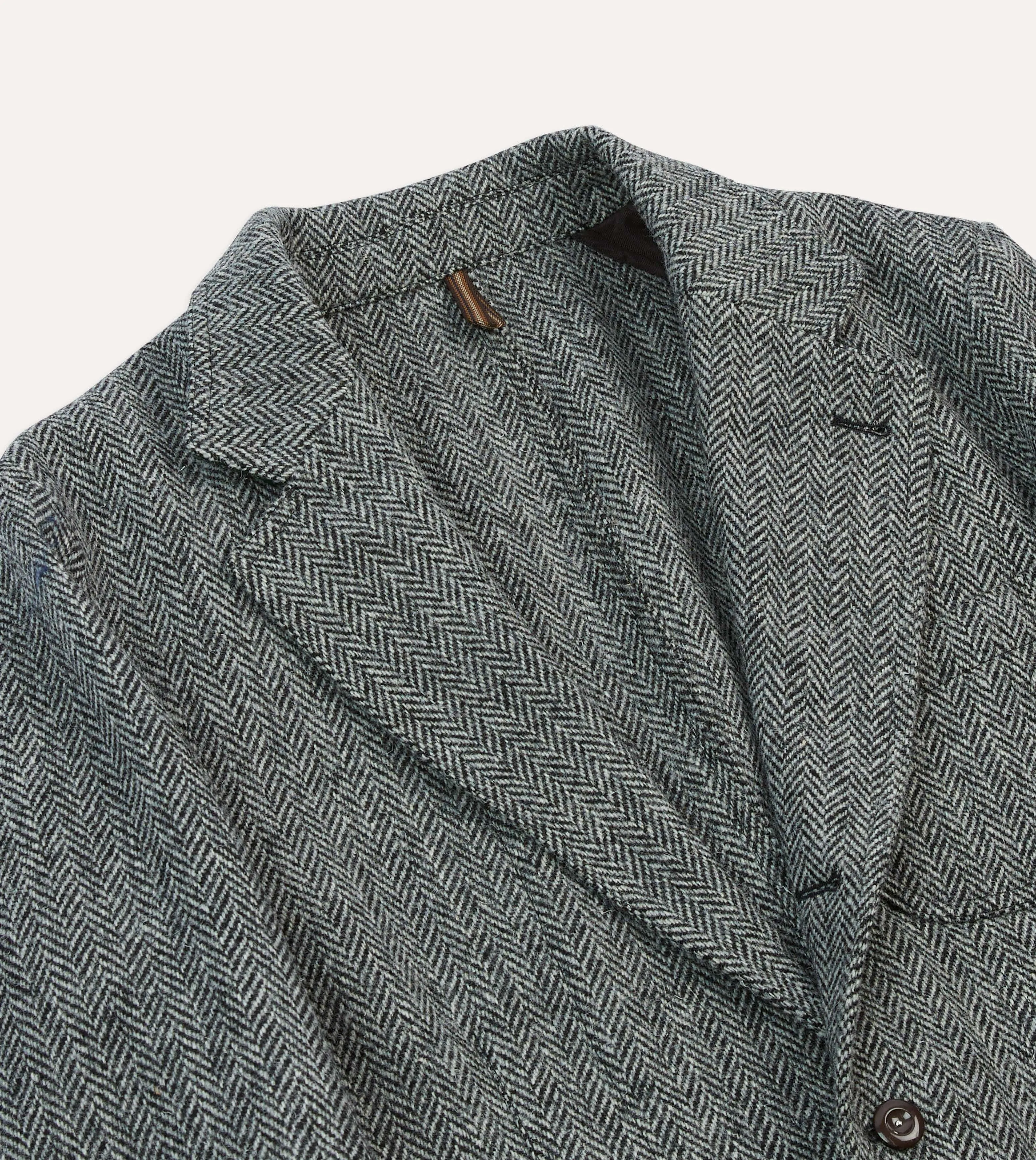 Grey Herringbone Harris Tweed Games Blazer Mk. VII sold by Drake's London product image thumbnail 3