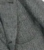 Grey Herringbone Harris Tweed Games Blazer Mk. VII sold by Drake's London