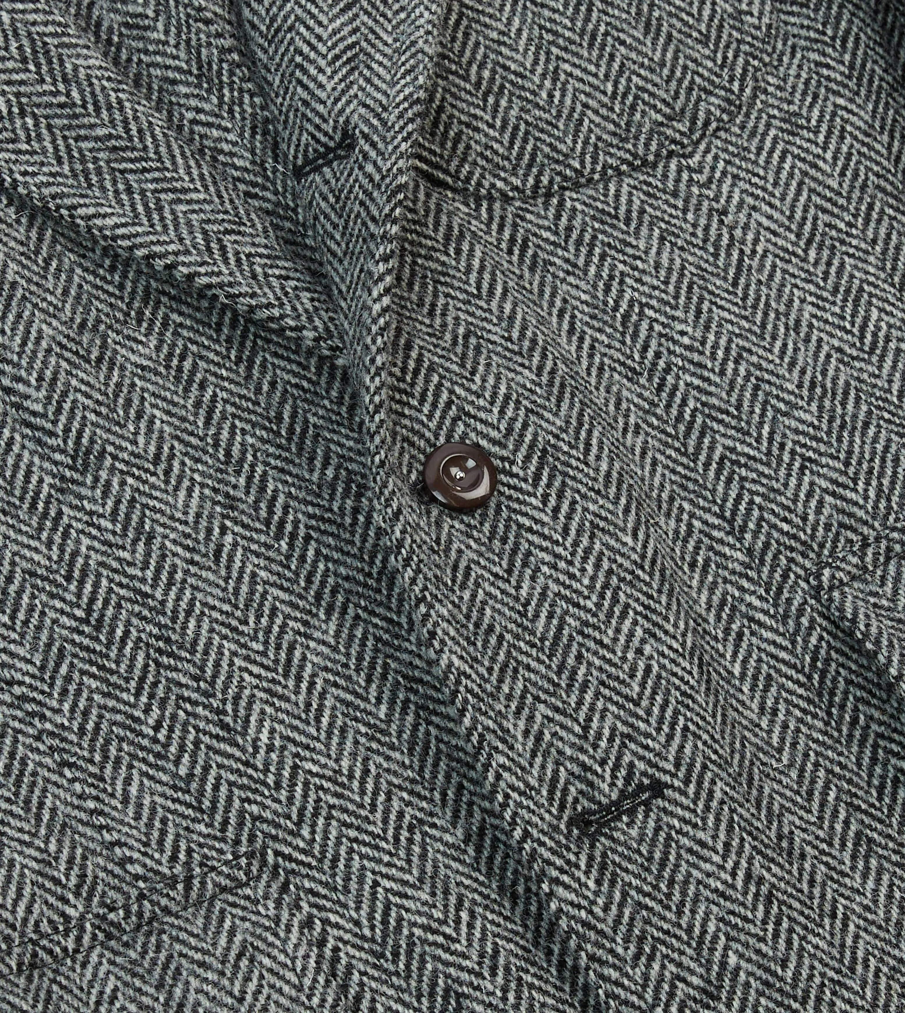 Grey Herringbone Harris Tweed Games Blazer Mk. VII sold by Drake's London product image thumbnail 5