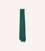 Teal Tussah Hand Rolled Silk Tie sold by Drake's London