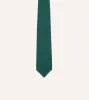 Teal Tussah Hand Rolled Silk Tie sold by Drake's London