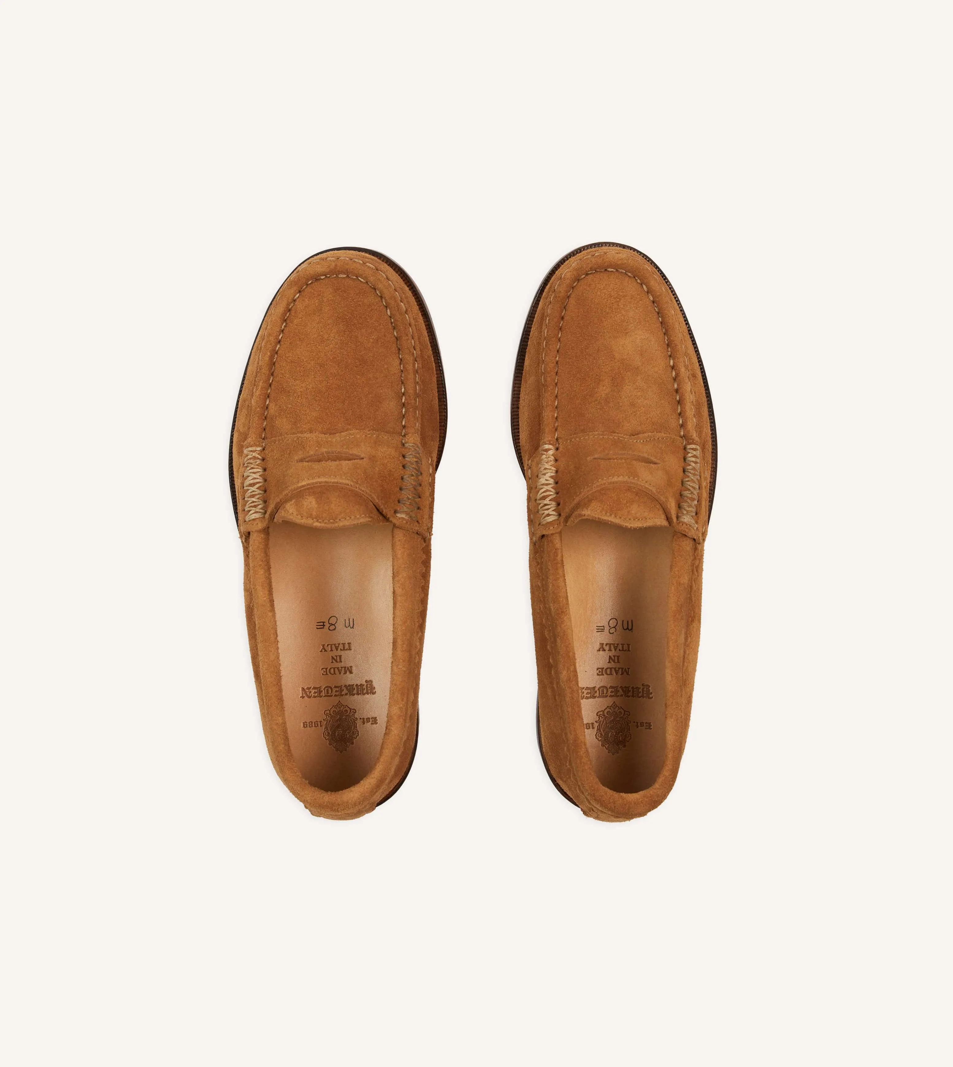Yuketen Brown Leather Rob’s Loafer sold by Drake's London product image thumbnail 4